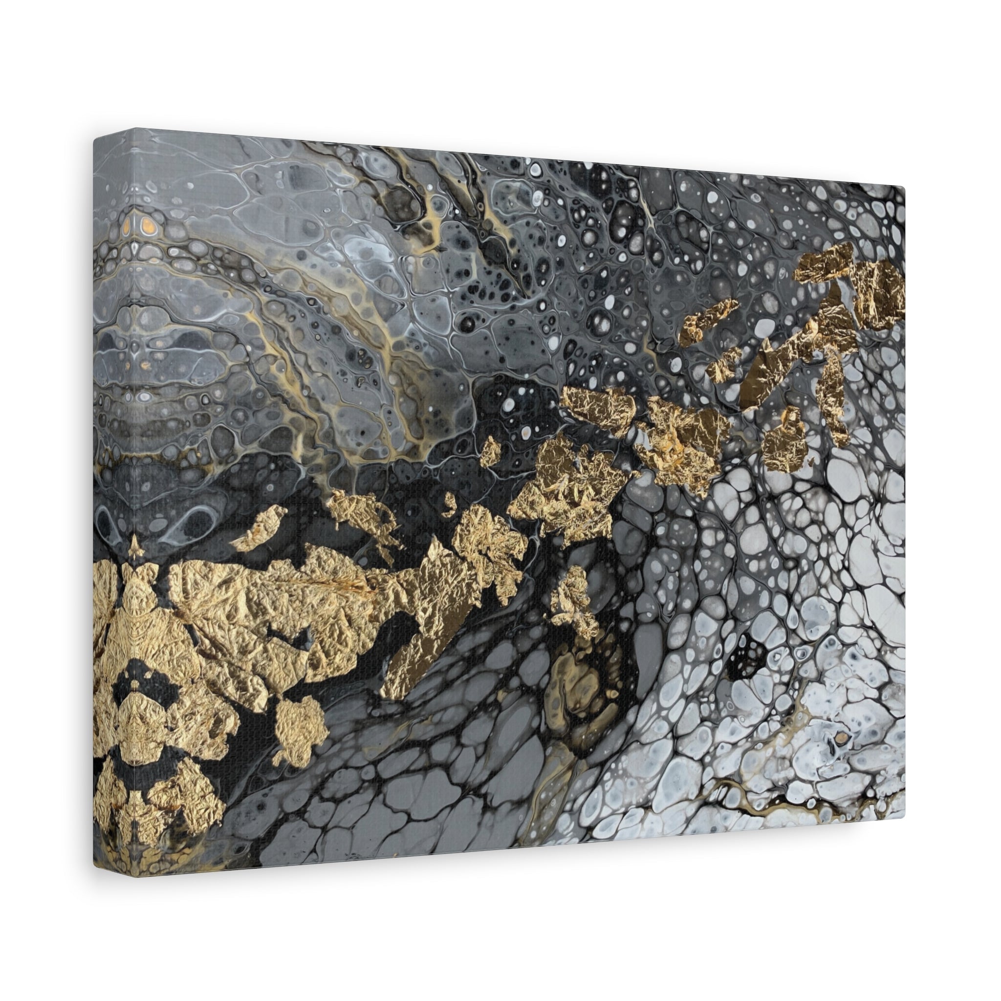 Bespattered Facade You're Golden Stretched Matte Canvas Art Prints | Multiple Sizes