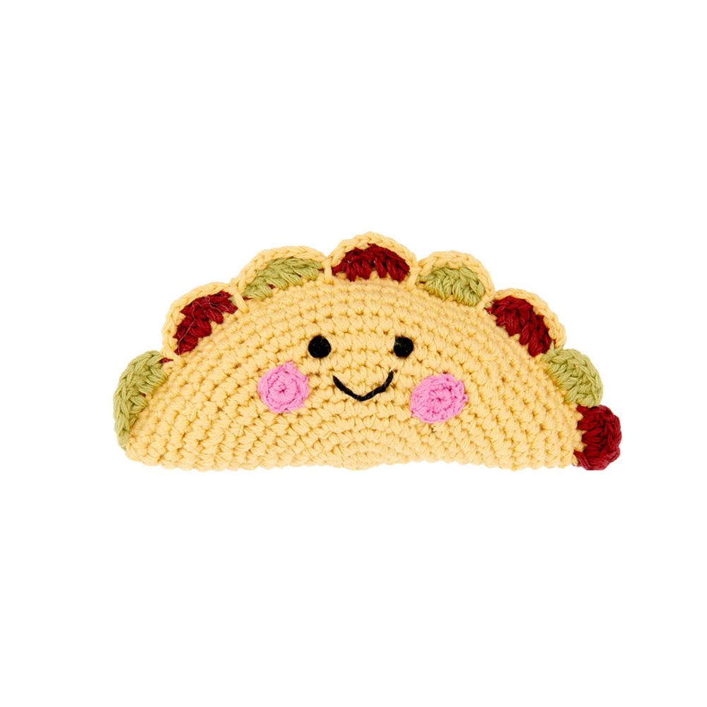 Organic Friendly Plush Taco Rattle Toy
