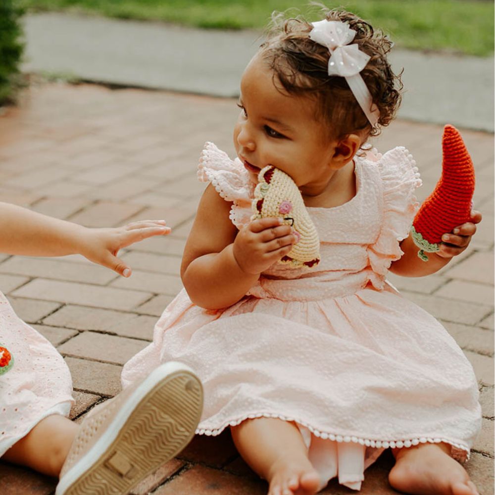 Organic Friendly Plush Taco Rattle Toy