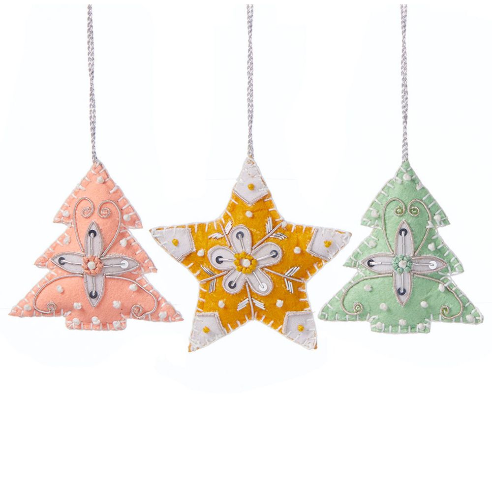 Jolly Zardozi Ornaments - Set of 3