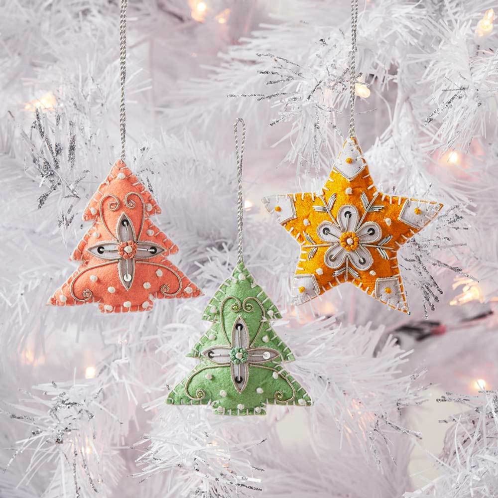 Jolly Zardozi Ornaments - Set of 3