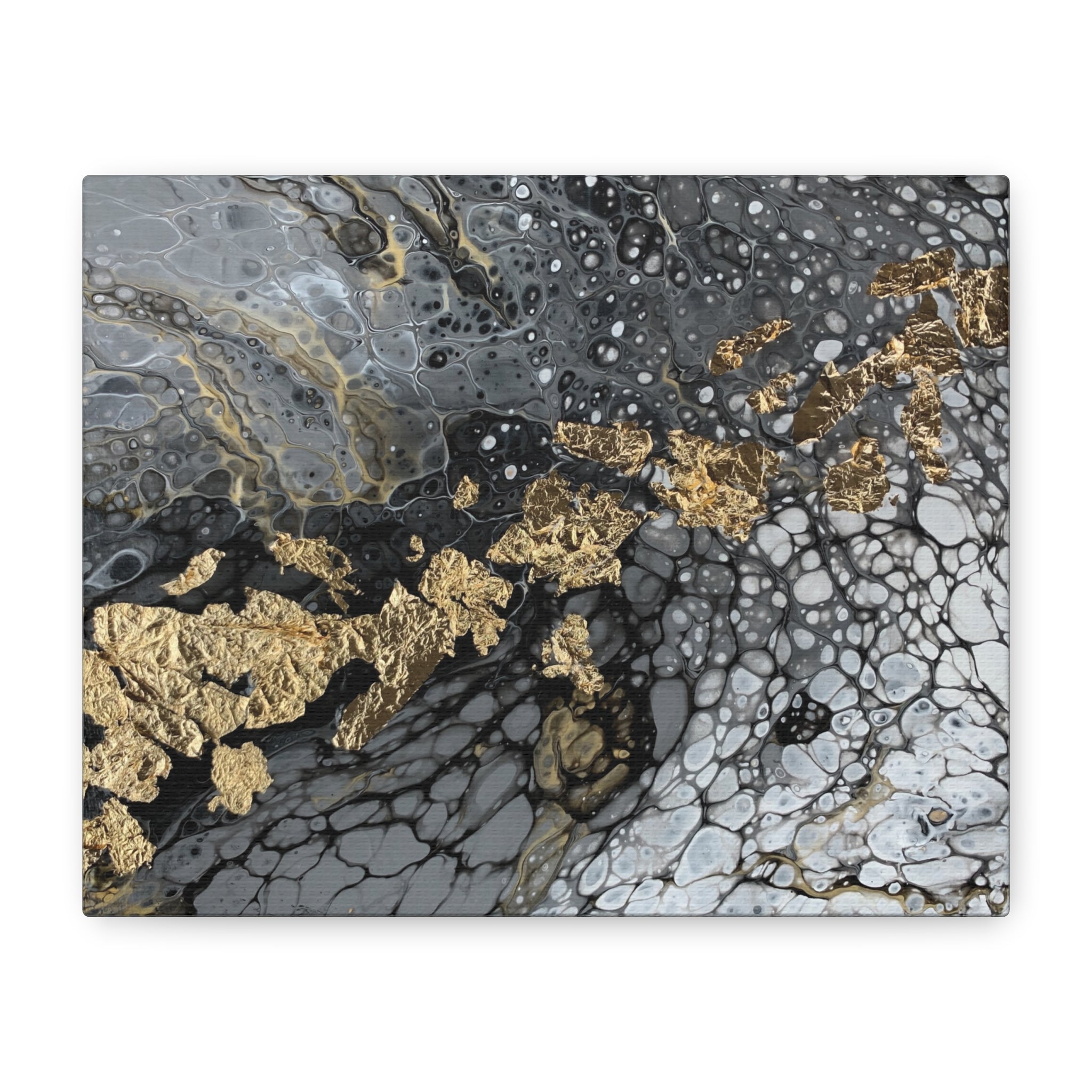 Bespattered Facade You're Golden Stretched Matte Canvas Art Prints | Multiple Sizes