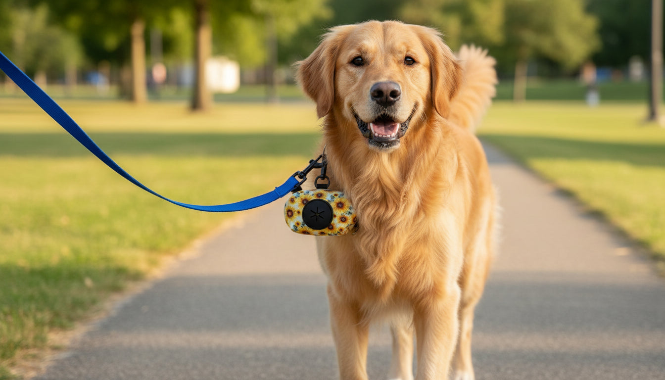 Dog waste bag poop bag roll holder