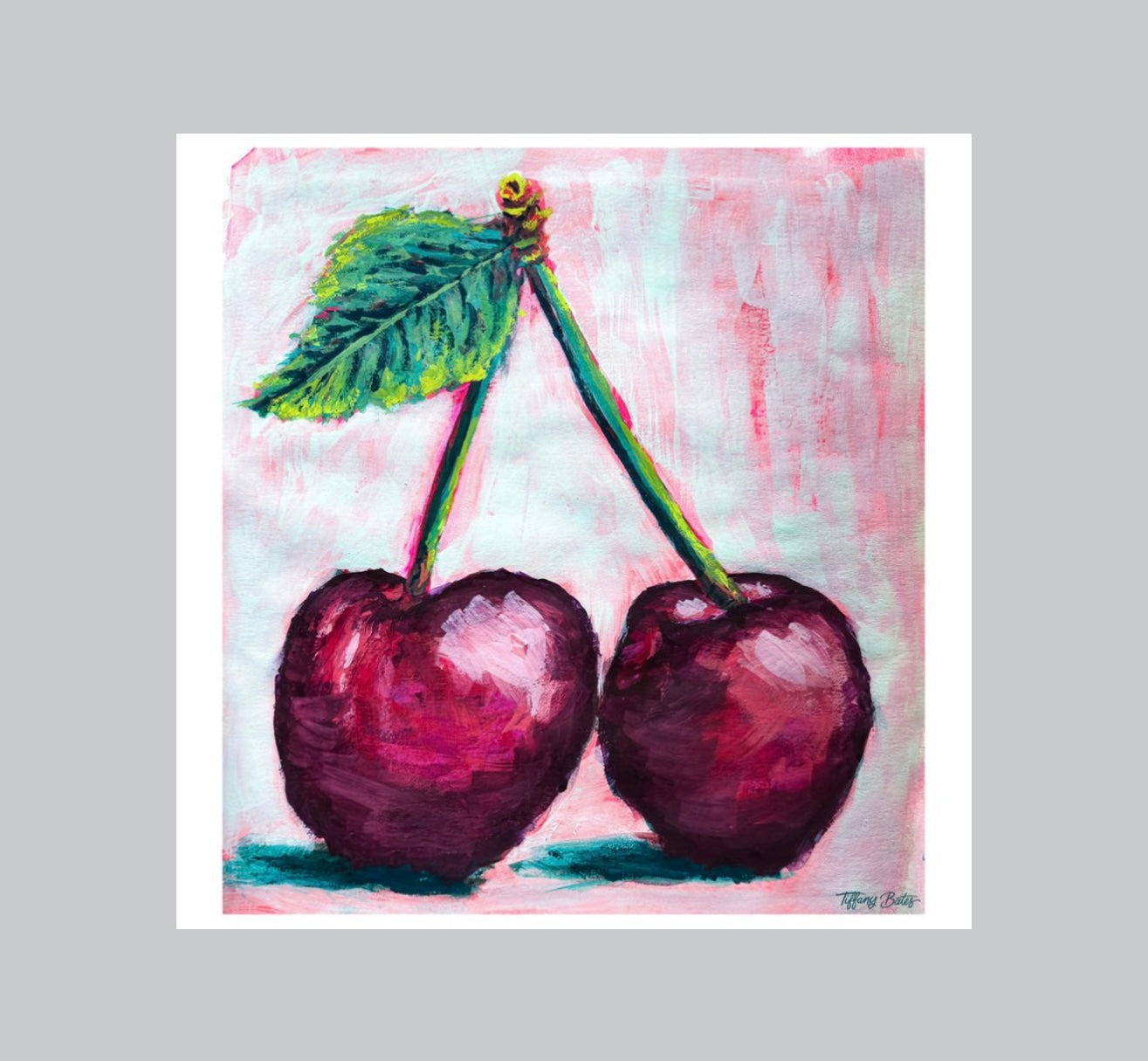 Crimson Duet - Fine Art Print - 8” x 8”