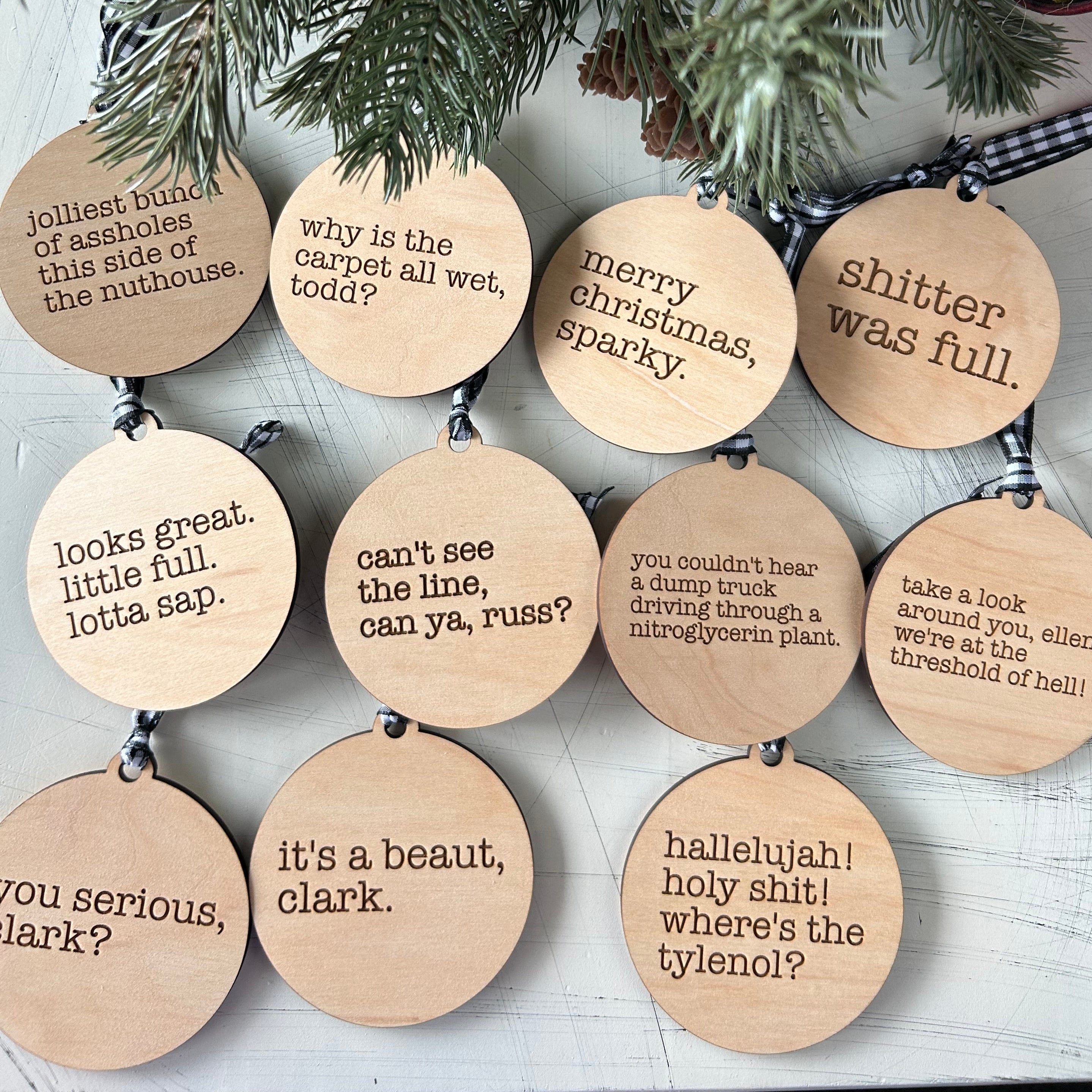 Bundle of 11 Christmas Vacation Ornaments