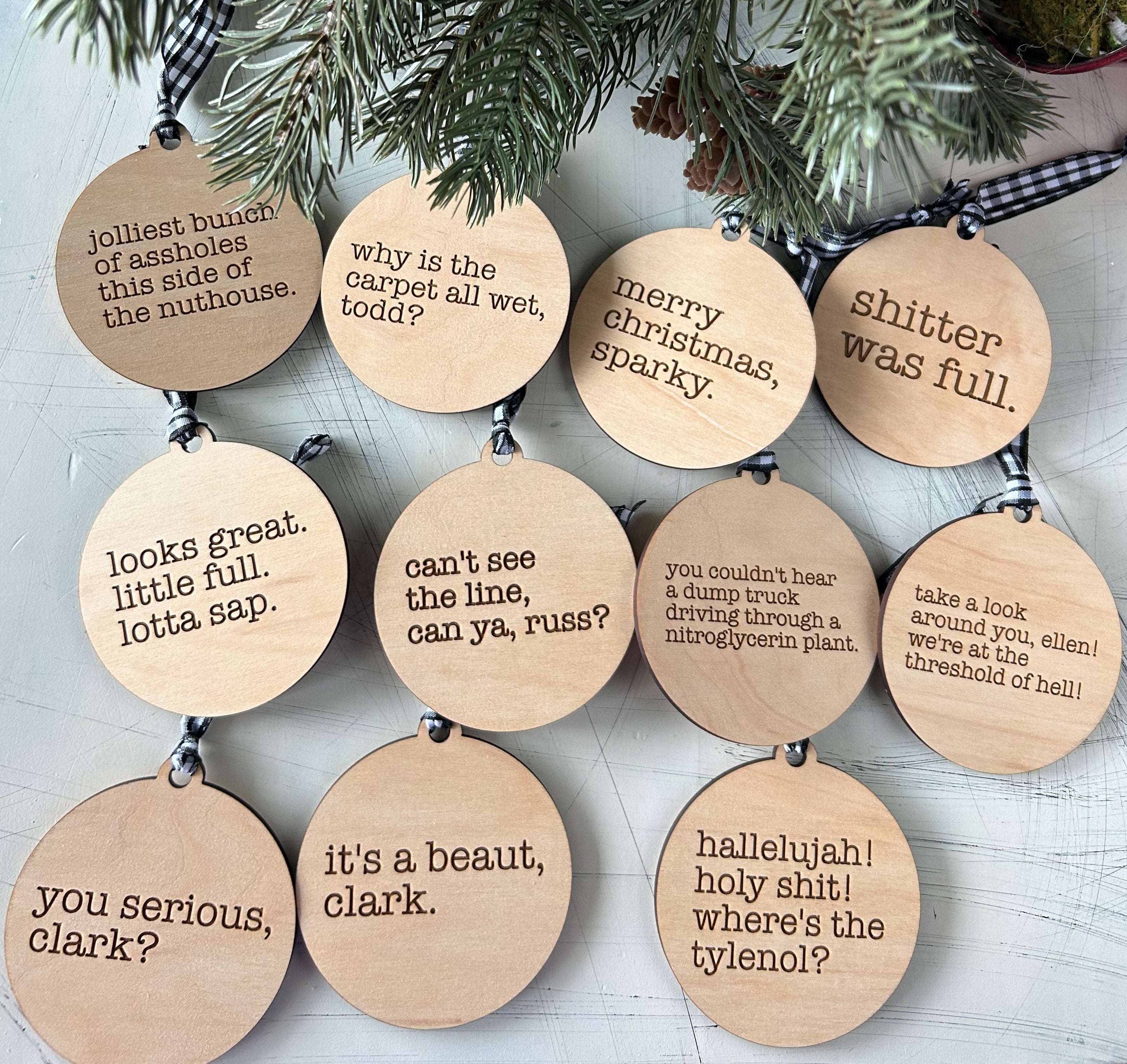 Bundle of 11 Christmas Vacation Ornaments