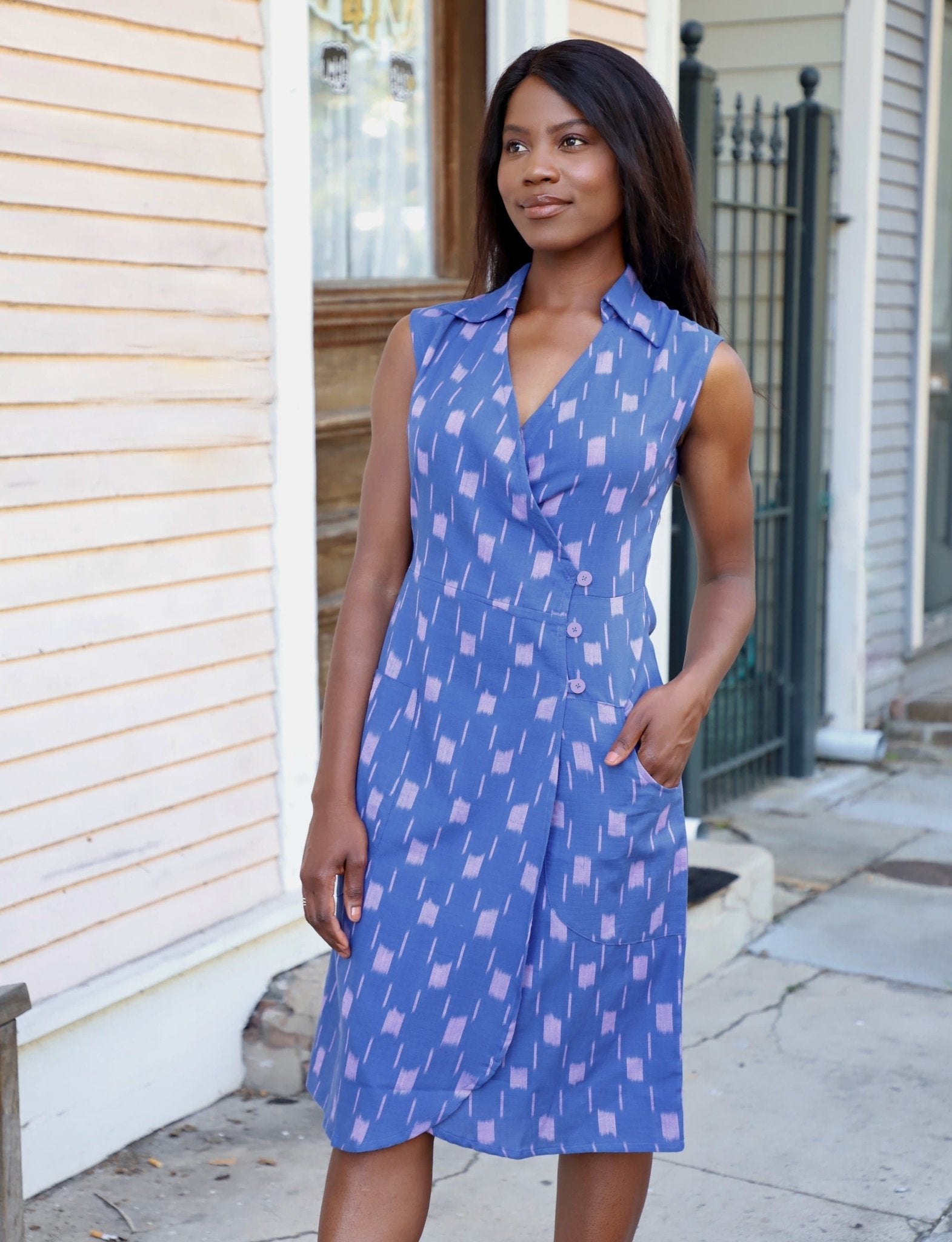 Anchor Away Wrap Dress