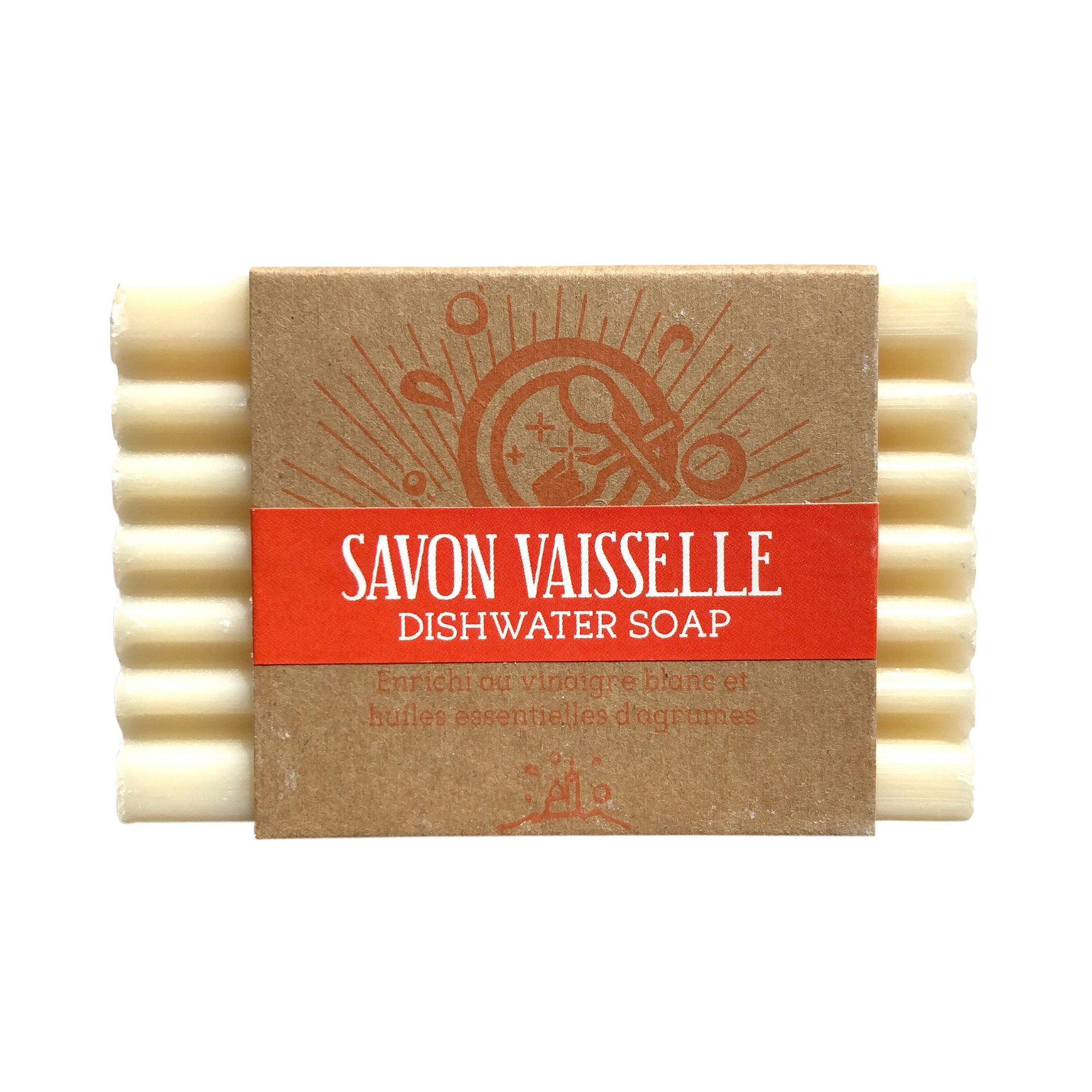 Eco Dish Washing Up Soap Bar Orange Scented