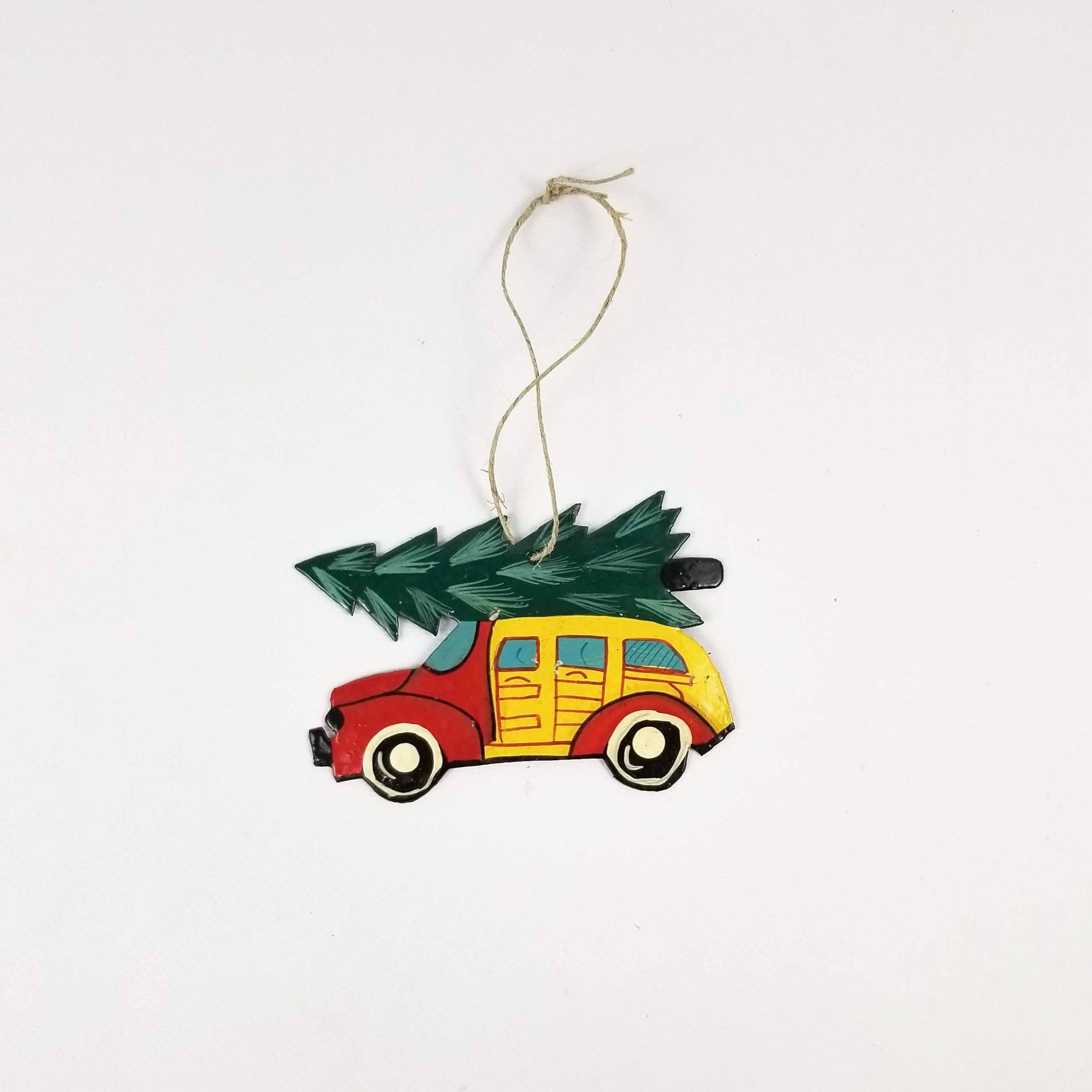 Old Time Christmas Car Ornaments