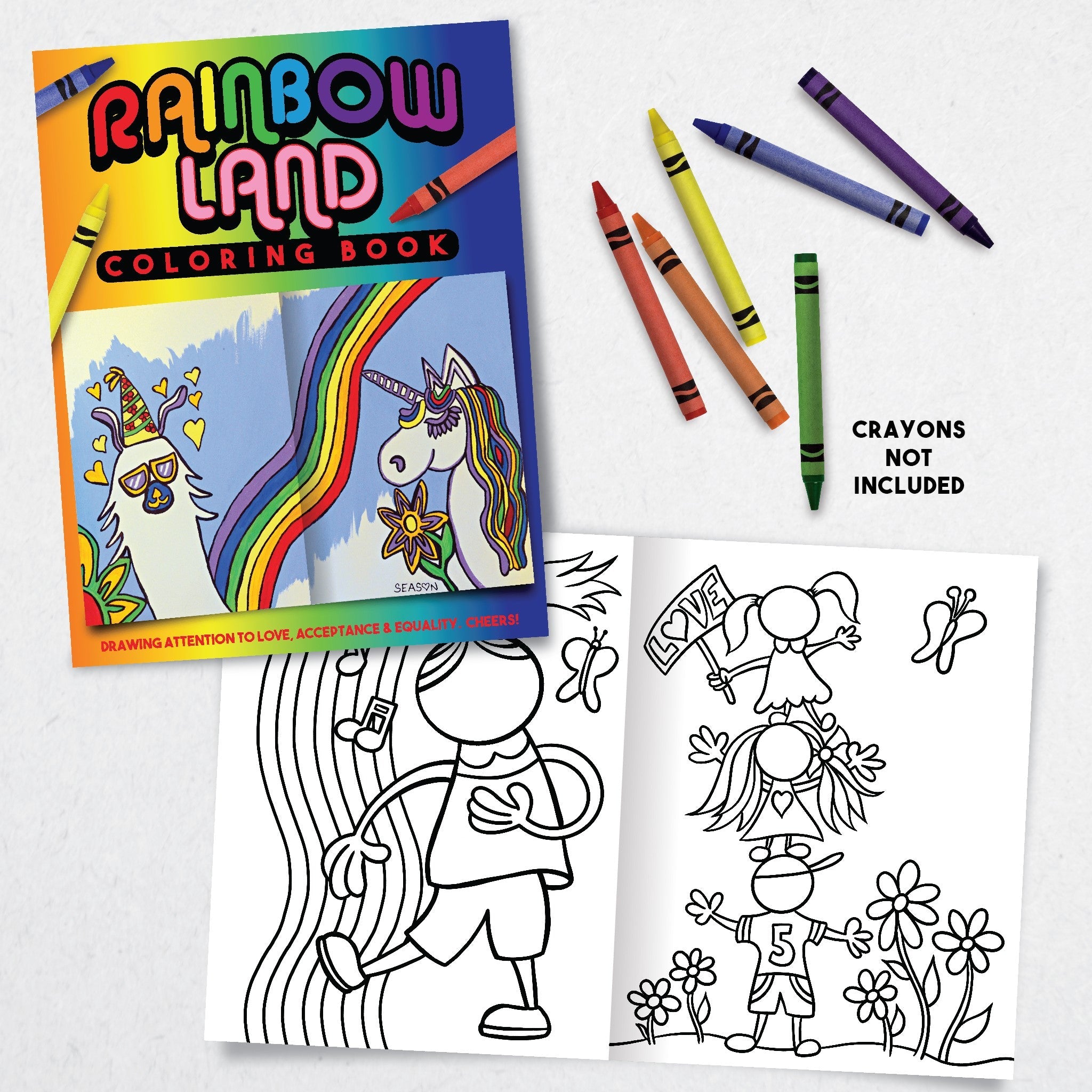 Rainbow Land Coloring Book