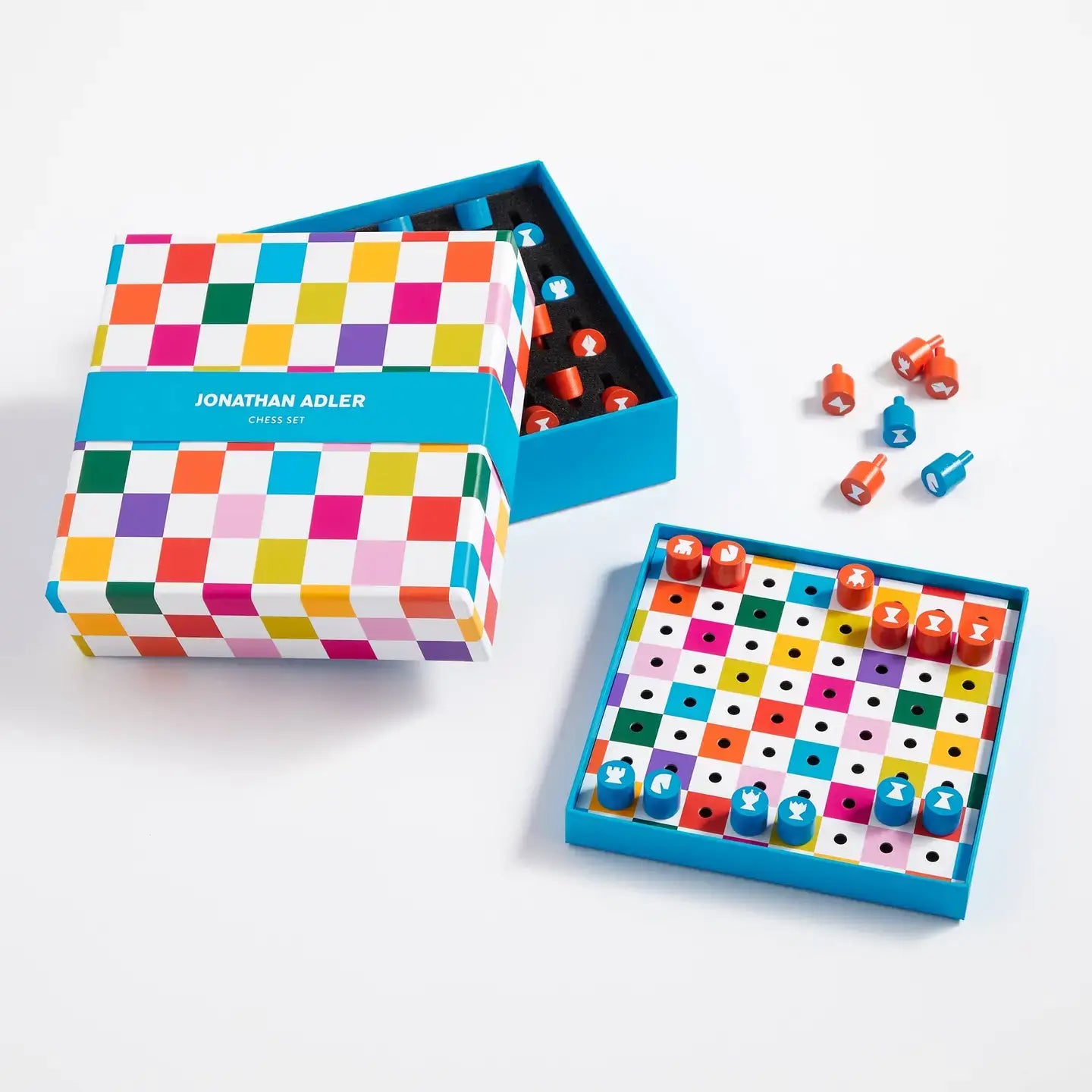 Jonathan Adler Pop Portable Peggable Chess Set