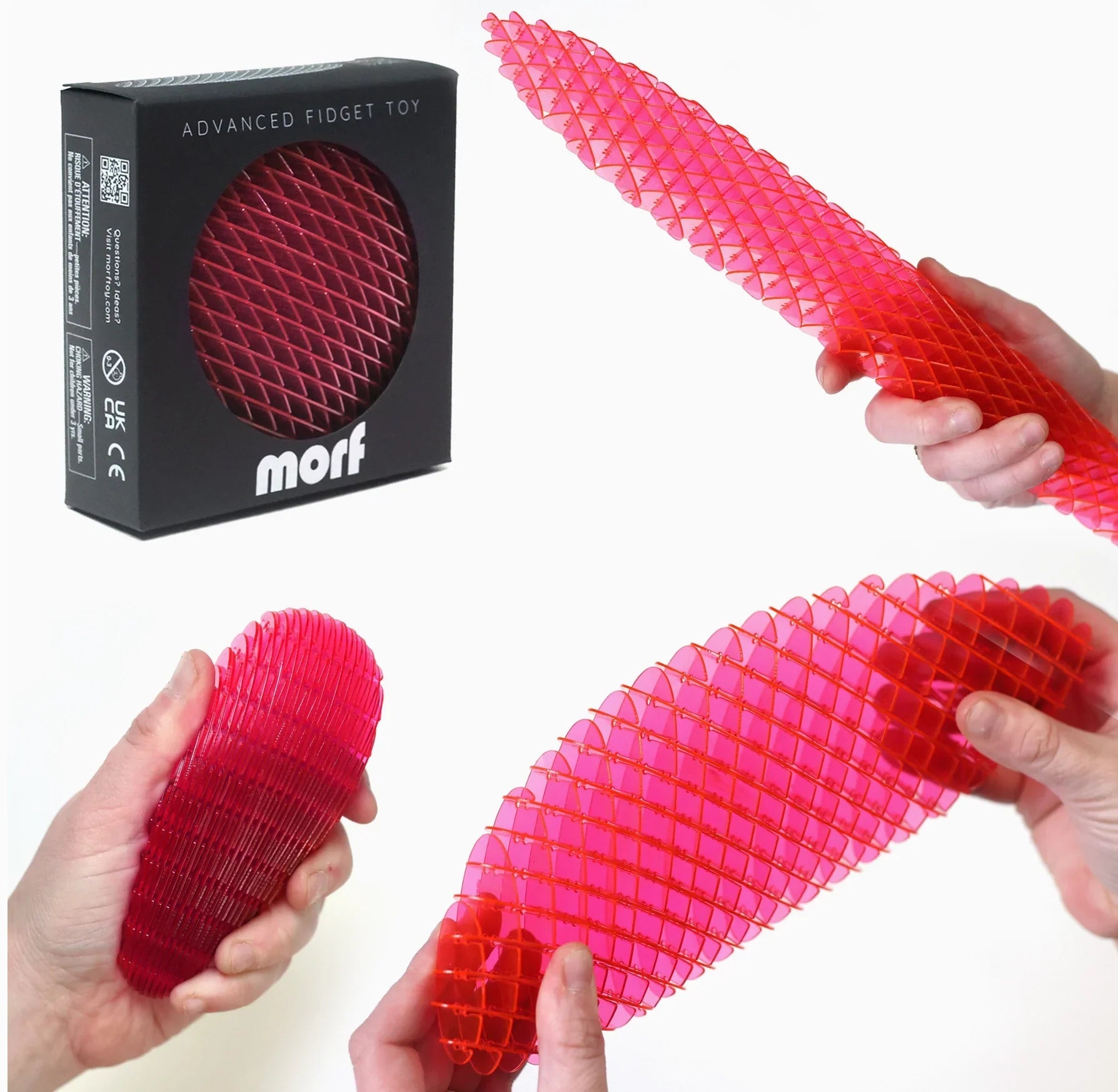 Sensory Fidget Worm Toy – Red