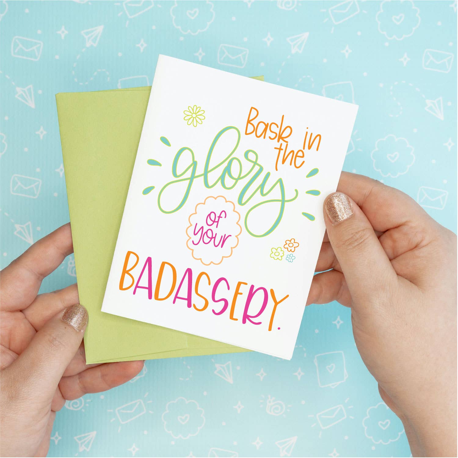 Glory of Badassery Funny Greeting Card