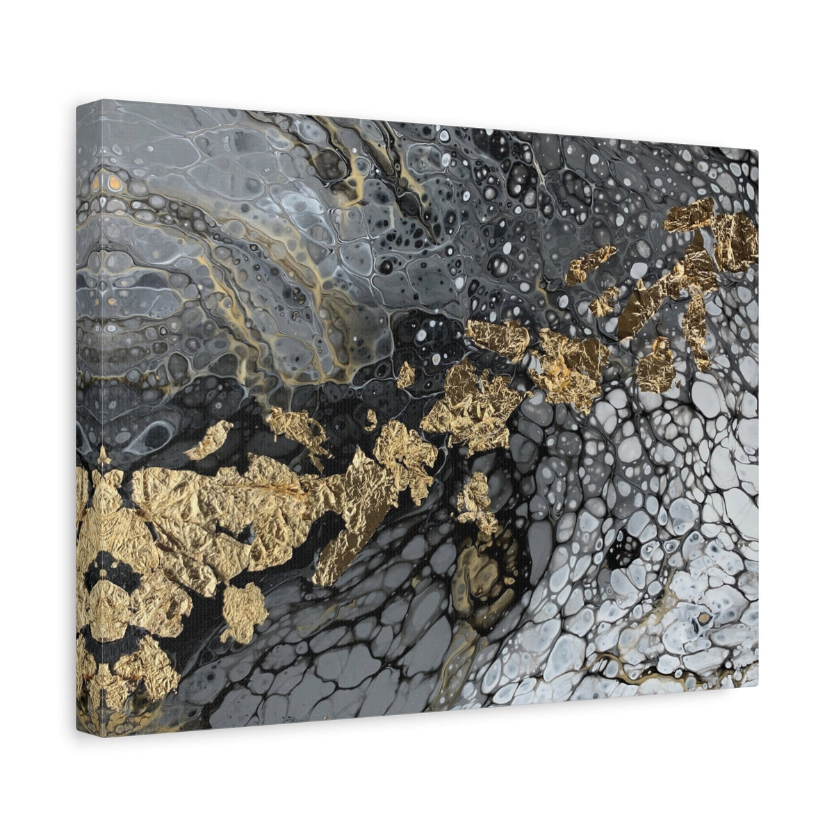 Bespattered Facade You're Golden Stretched Matte Canvas Art Prints | Multiple Sizes