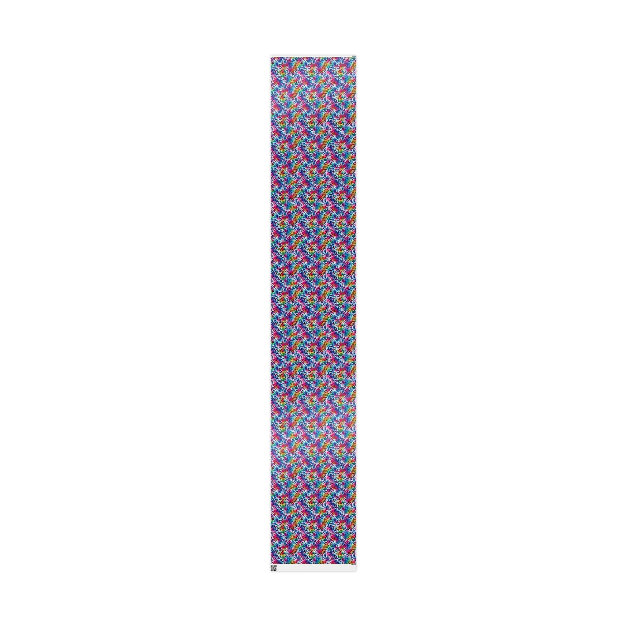 Bespattered Facade Colorful Animal Print Wrapping Paper | Three Sizes | Glossy or Matte