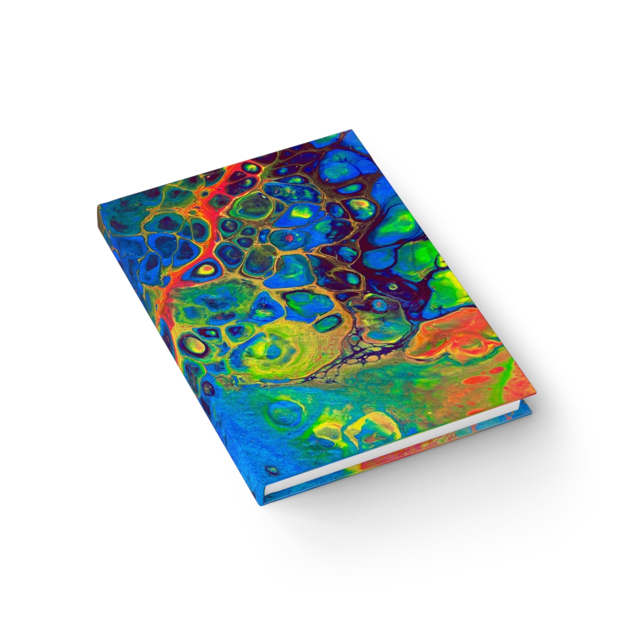 Bespattered Facade Rainbow Hardcover Notebook - Unlined (Blank) Pages