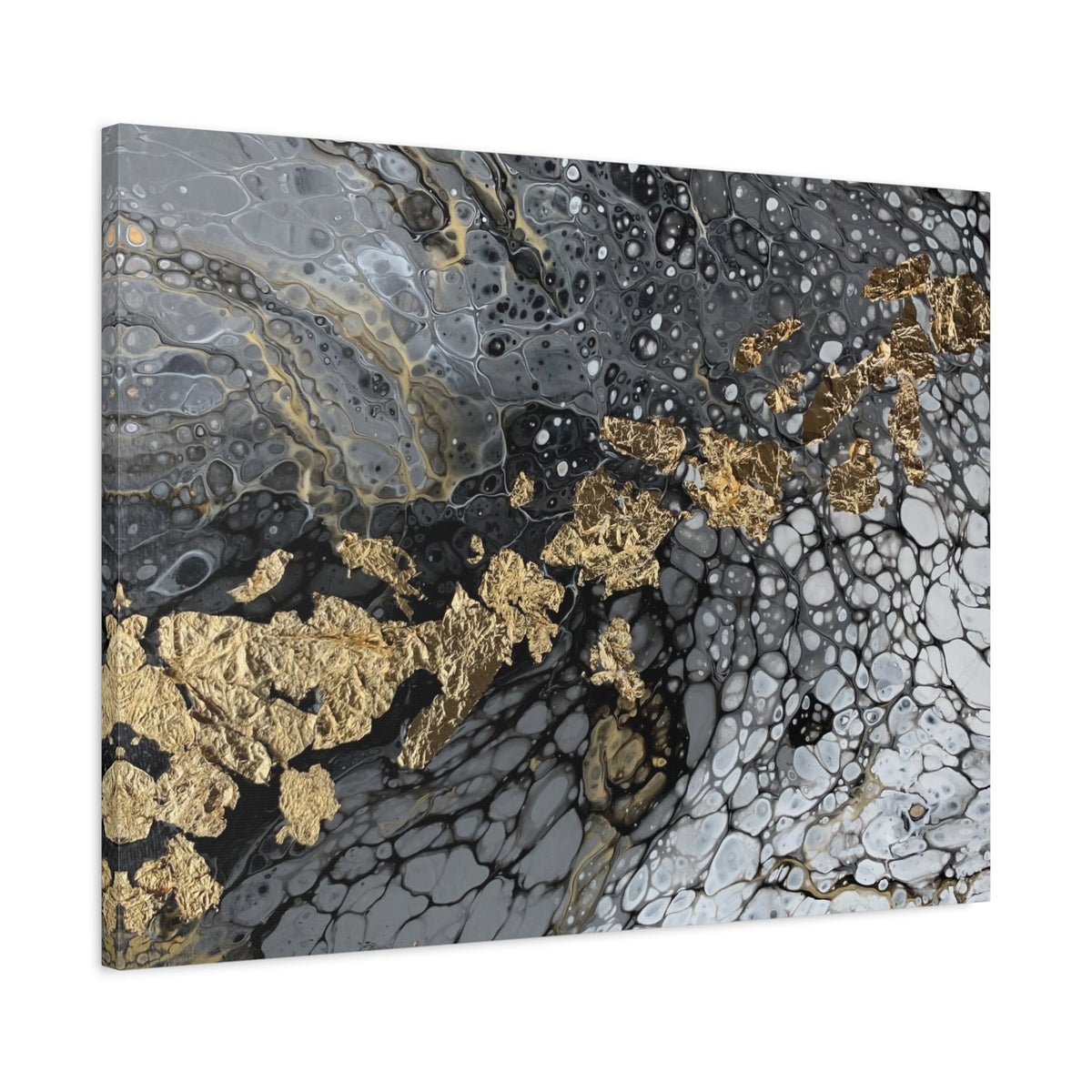 Bespattered Facade You're Golden Stretched Matte Canvas Art Prints | Multiple Sizes