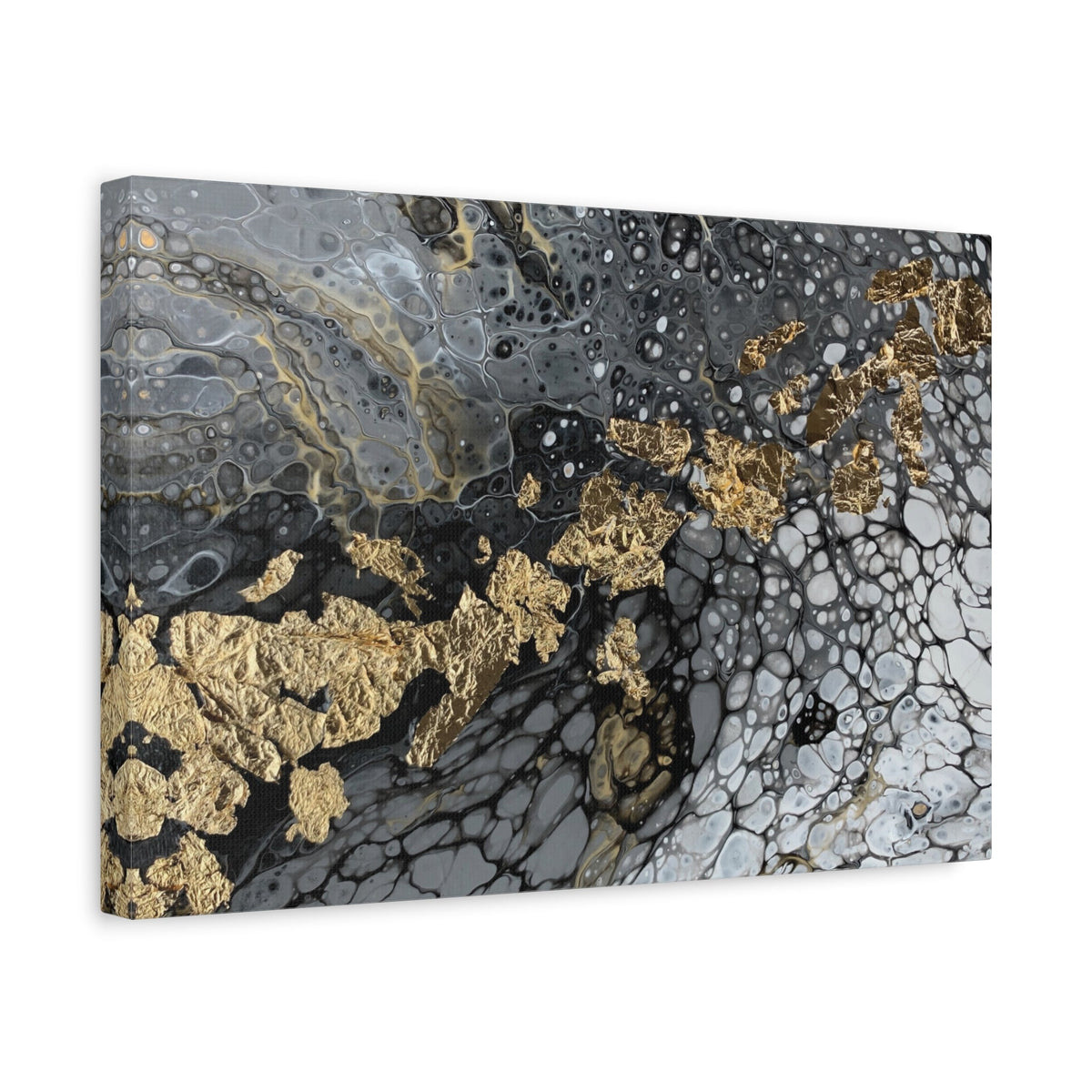 Bespattered Facade You're Golden Stretched Matte Canvas Art Prints | Multiple Sizes