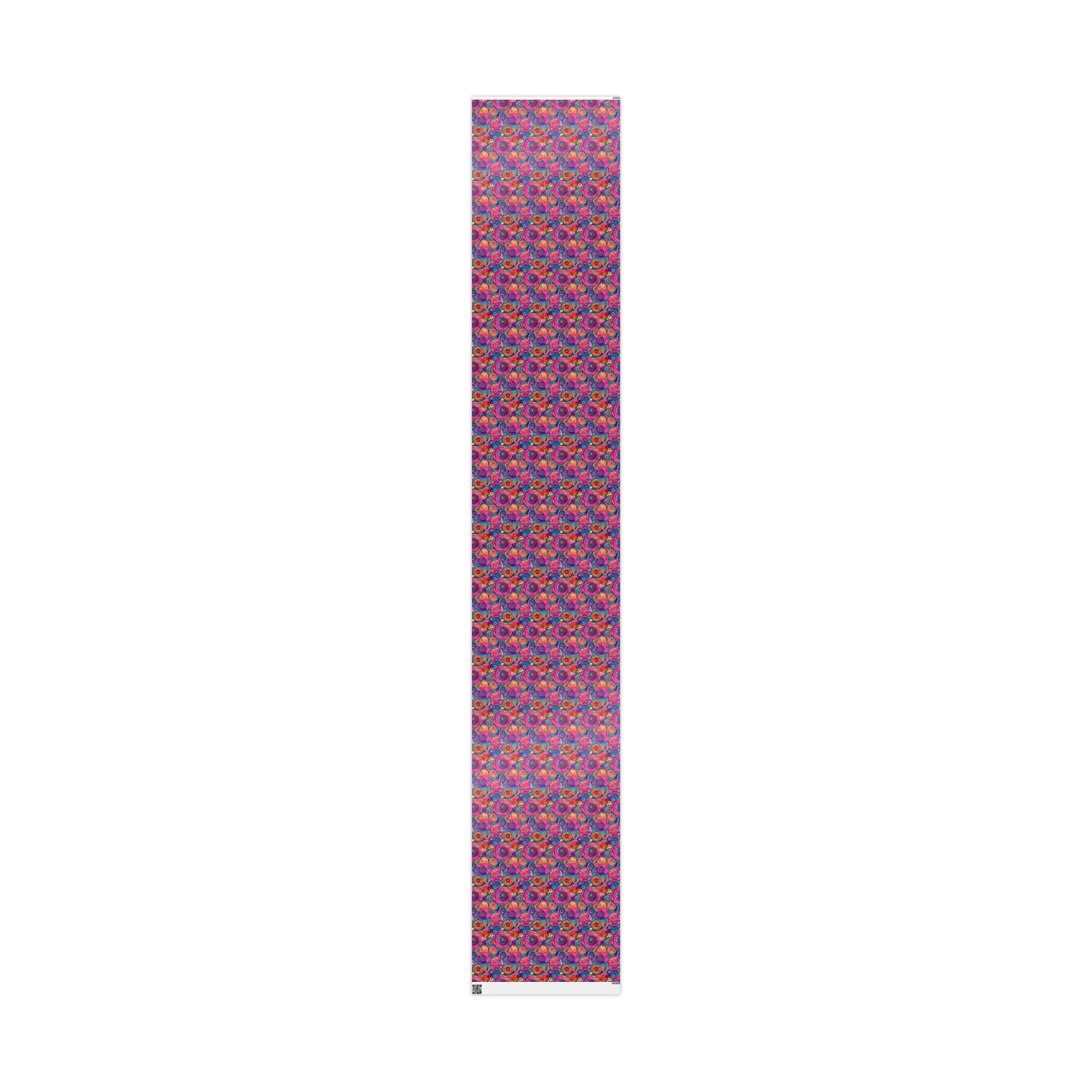 Bespattered Facade Colorful Circles Wrapping Paper | Three Sizes | Glossy or Matte