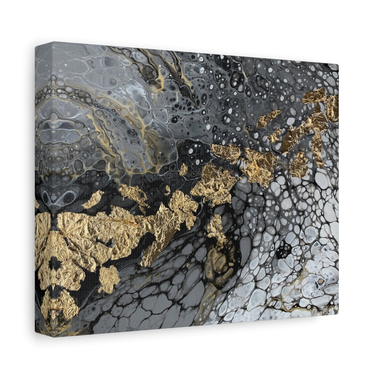 Bespattered Facade You're Golden Stretched Matte Canvas Art Prints | Multiple Sizes