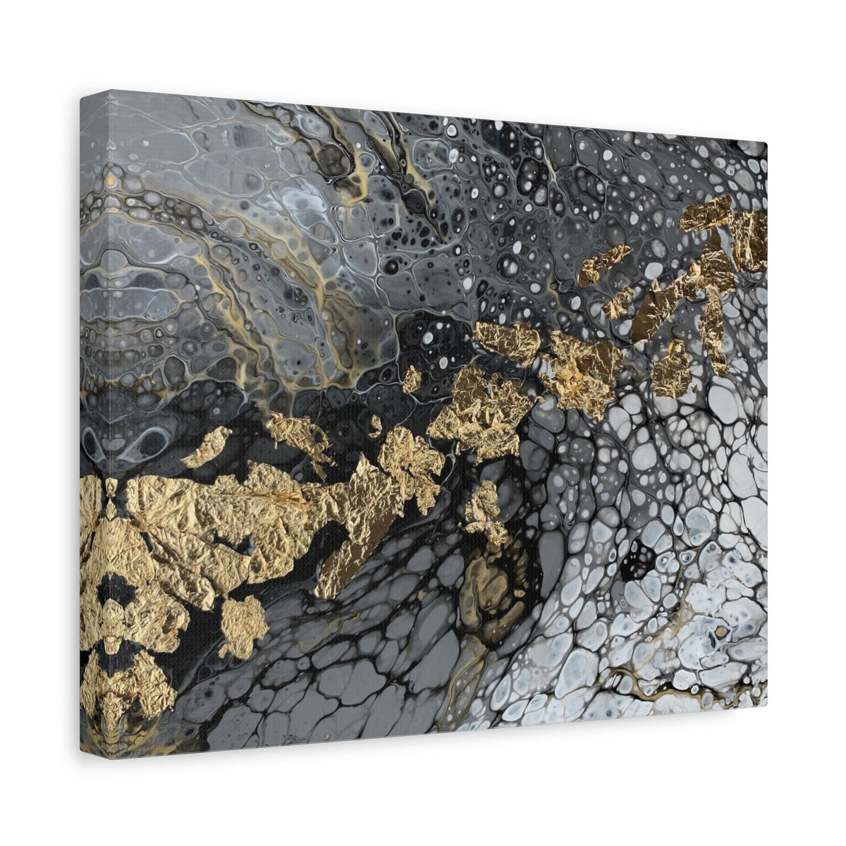 Bespattered Facade You're Golden Stretched Matte Canvas Art Prints | Multiple Sizes