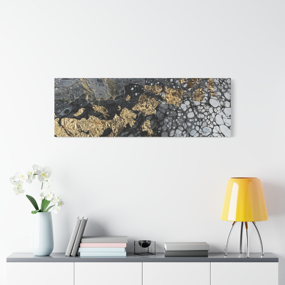 Bespattered Facade You're Golden Stretched Matte Canvas Art Prints | Multiple Sizes