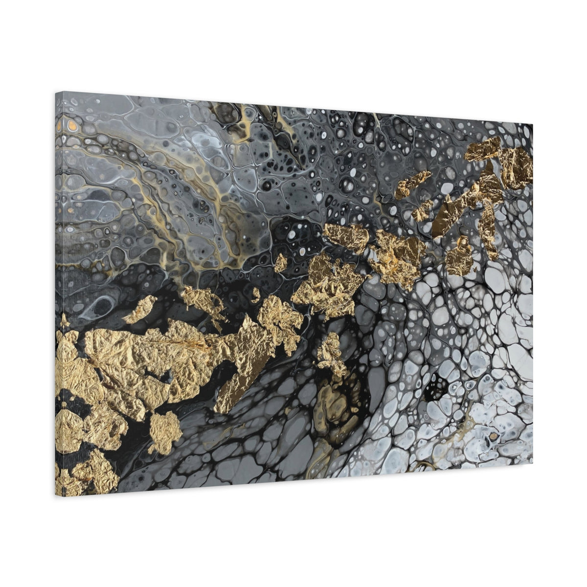 Bespattered Facade You're Golden Stretched Matte Canvas Art Prints | Multiple Sizes