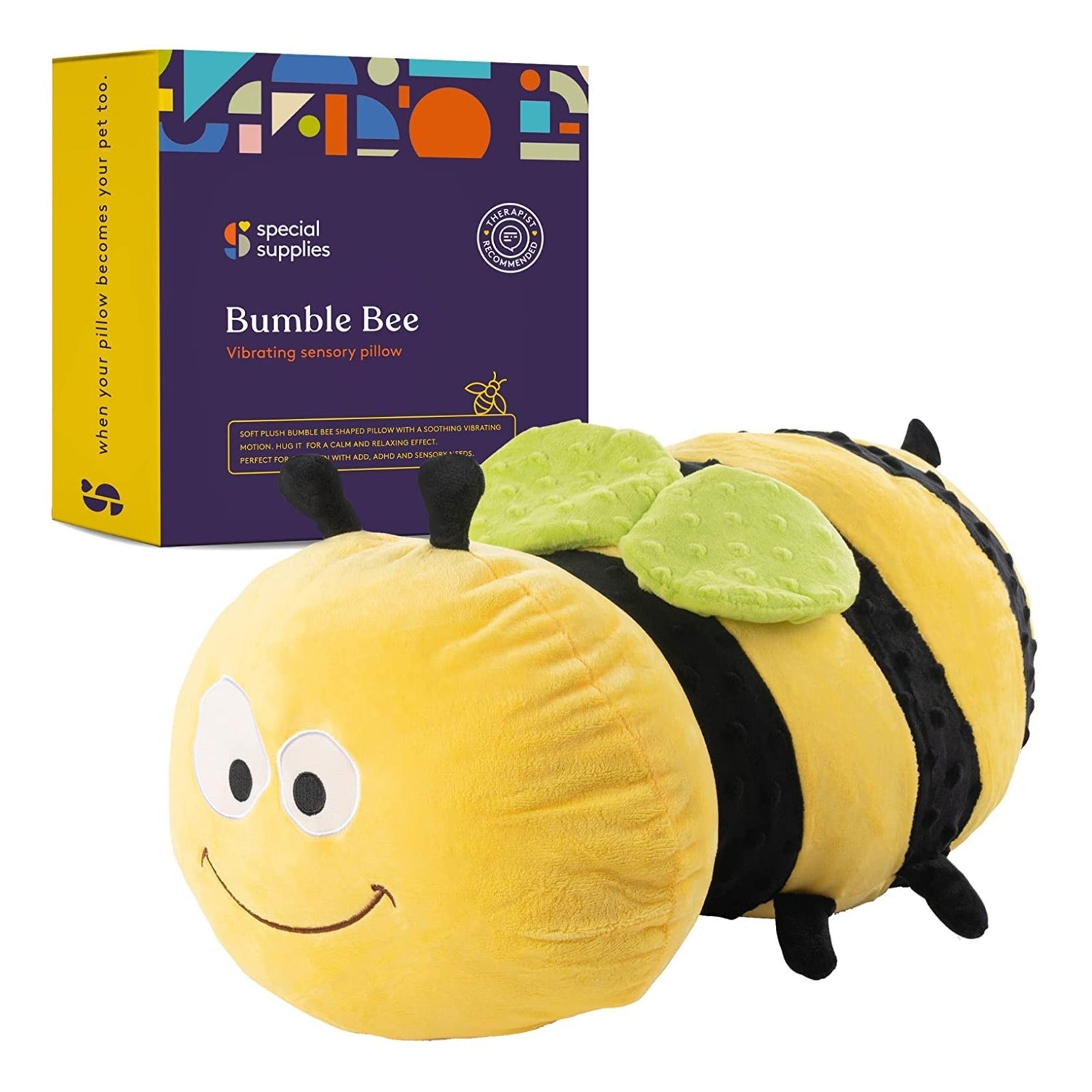 Sensory Vibrating Pillow - Bumble Bee