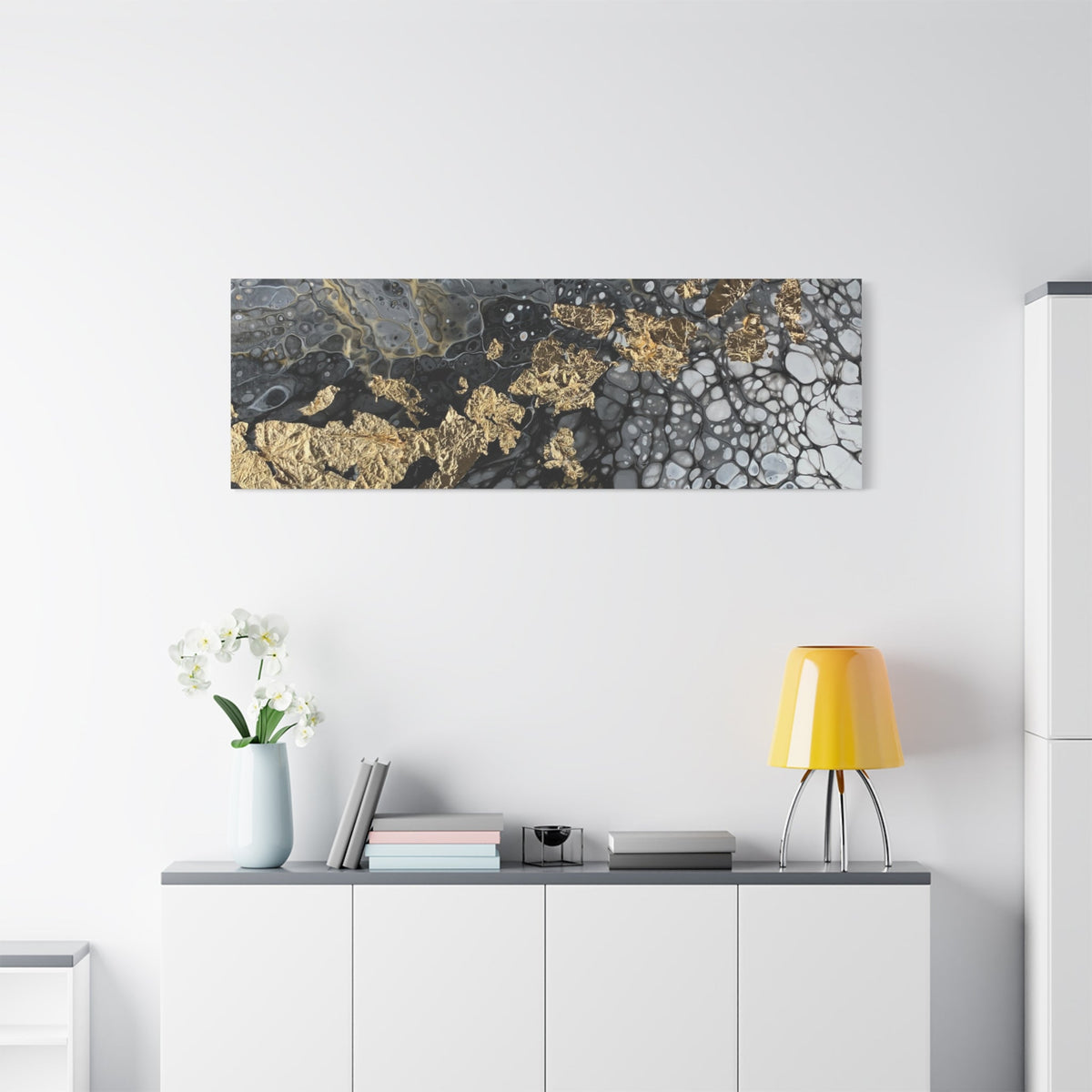 Bespattered Facade You're Golden Stretched Matte Canvas Art Prints | Multiple Sizes