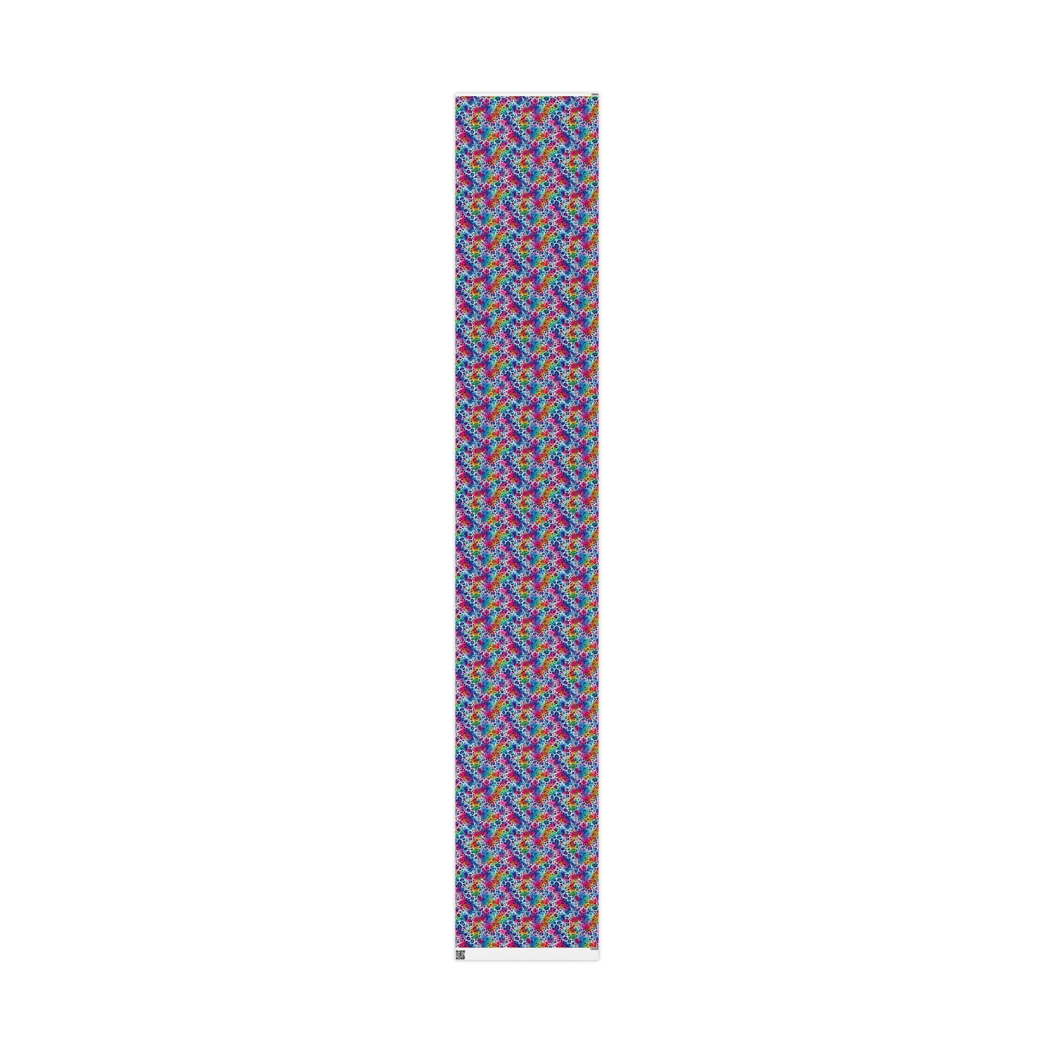 Bespattered Facade Colorful Animal Print Wrapping Paper | Three Sizes | Glossy or Matte
