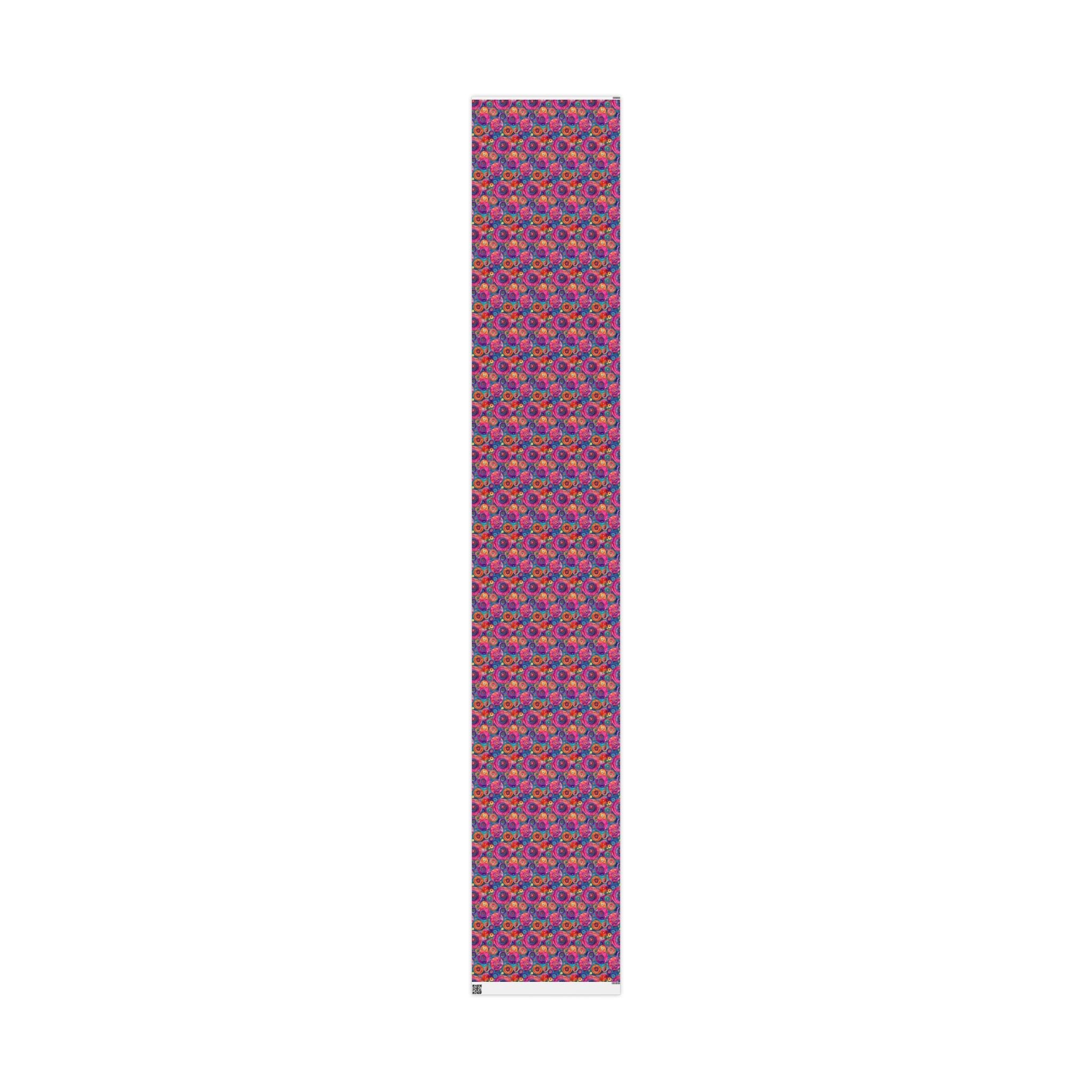 Bespattered Facade Colorful Circles Wrapping Paper | Three Sizes | Glossy or Matte