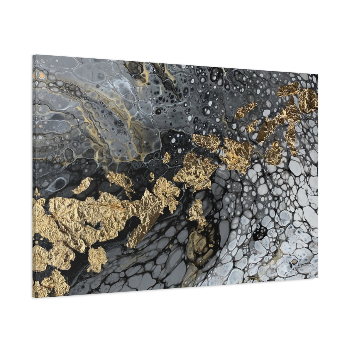 Bespattered Facade You're Golden Stretched Matte Canvas Art Prints | Multiple Sizes