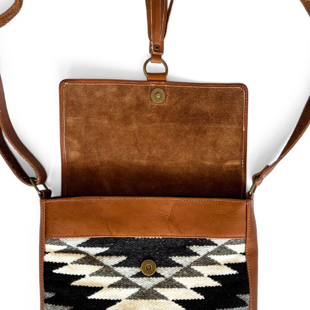 Heritage Tapiz and Leather Crossbody Bag