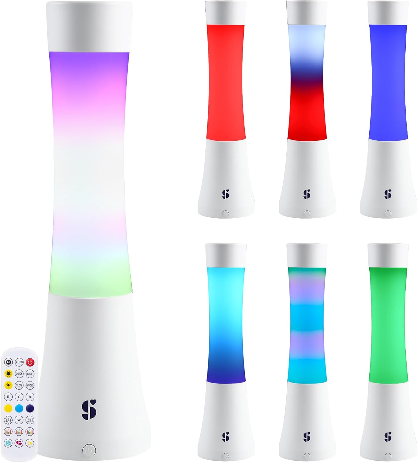 Special Supplies Sensory Light Lava  Lamp for Kids and Adults – Color Changing LED Desk Lamp with Remote – Calming Night Light for Sensory Room, Bedroom, Therapy, Relaxation, Home Décor