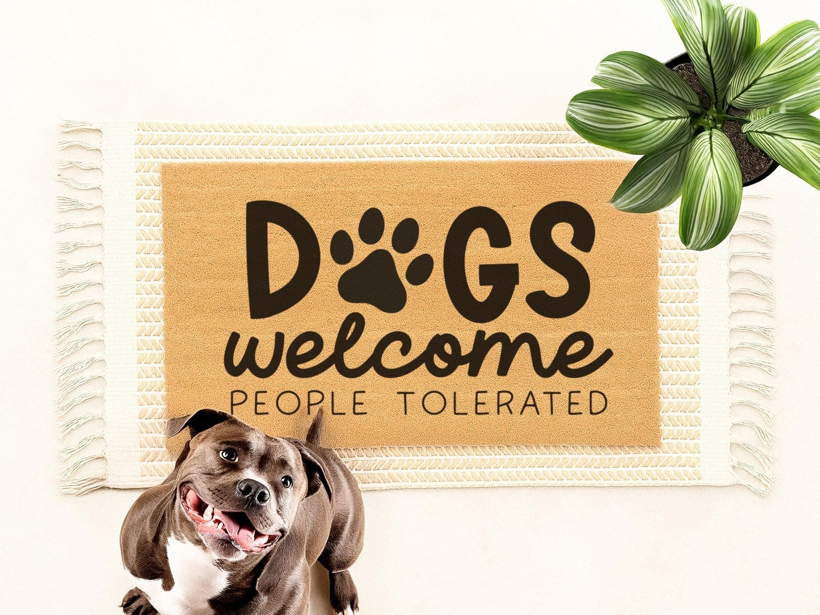 Dogs Welcome People Tolerated Doormat