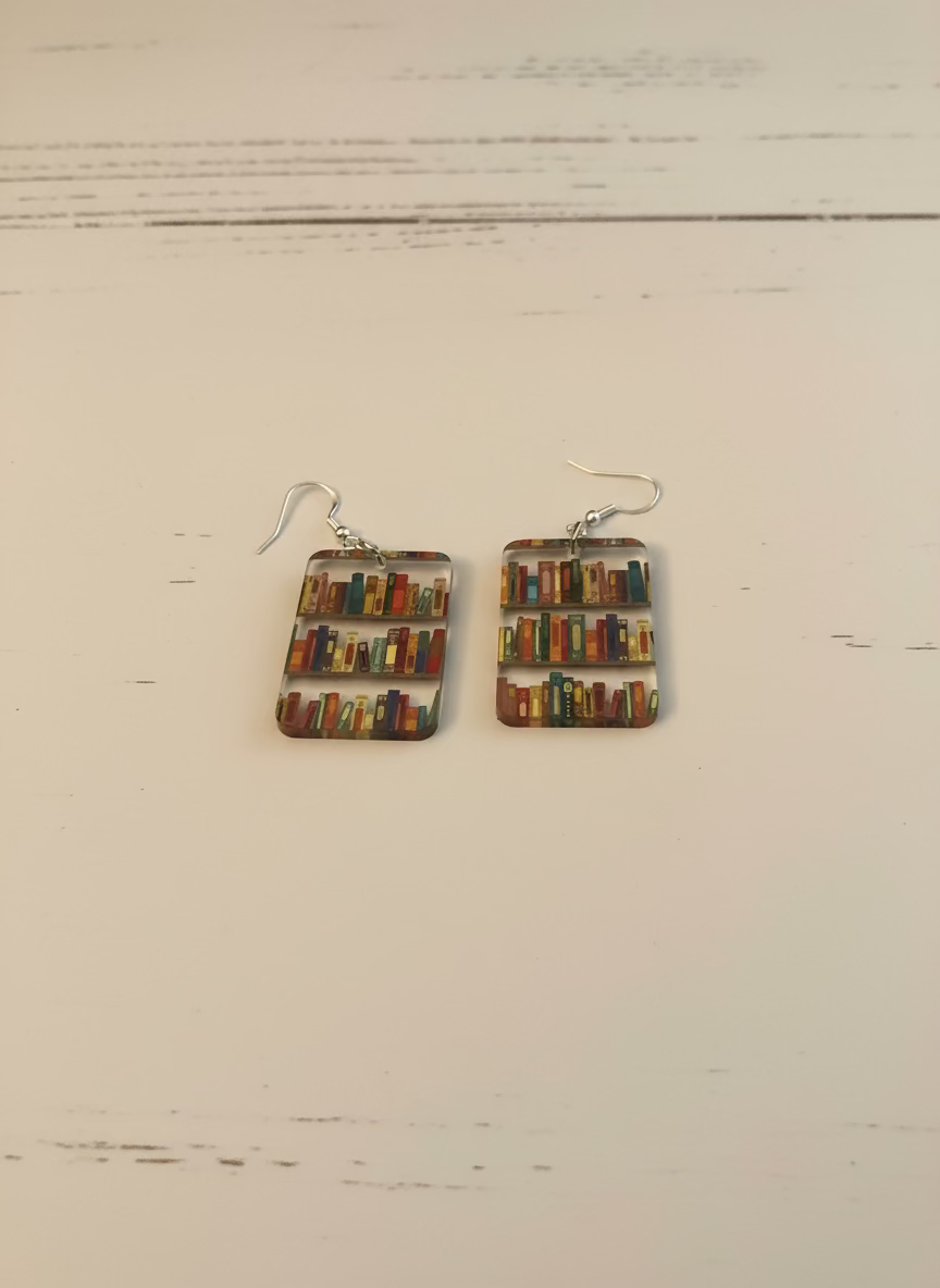 Earrings - Bookshelf