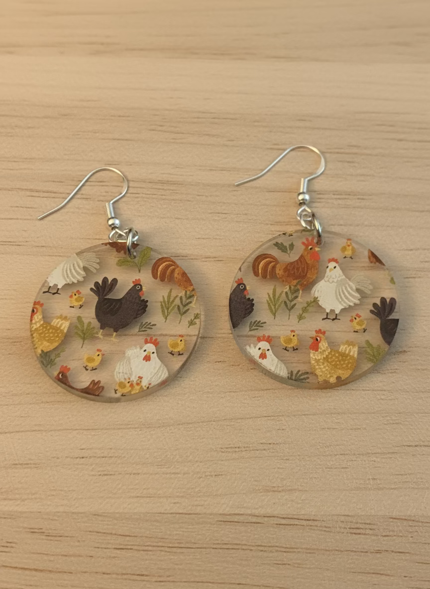 Earrings - Farm animals