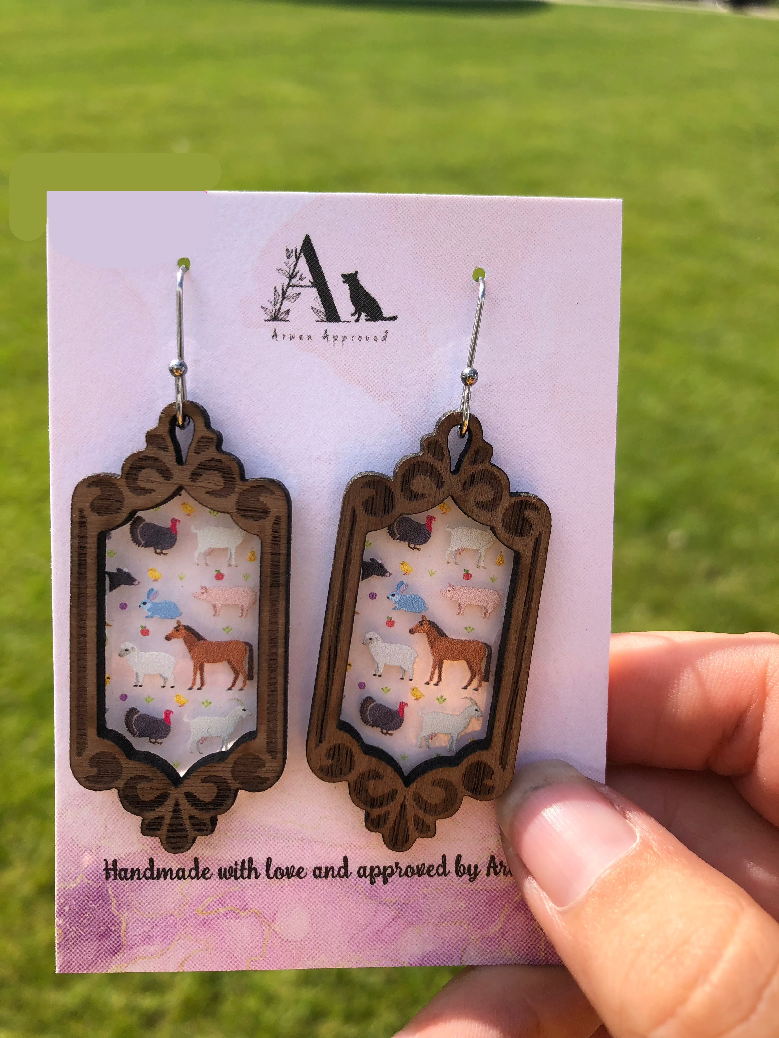 Earrings - Farm animals