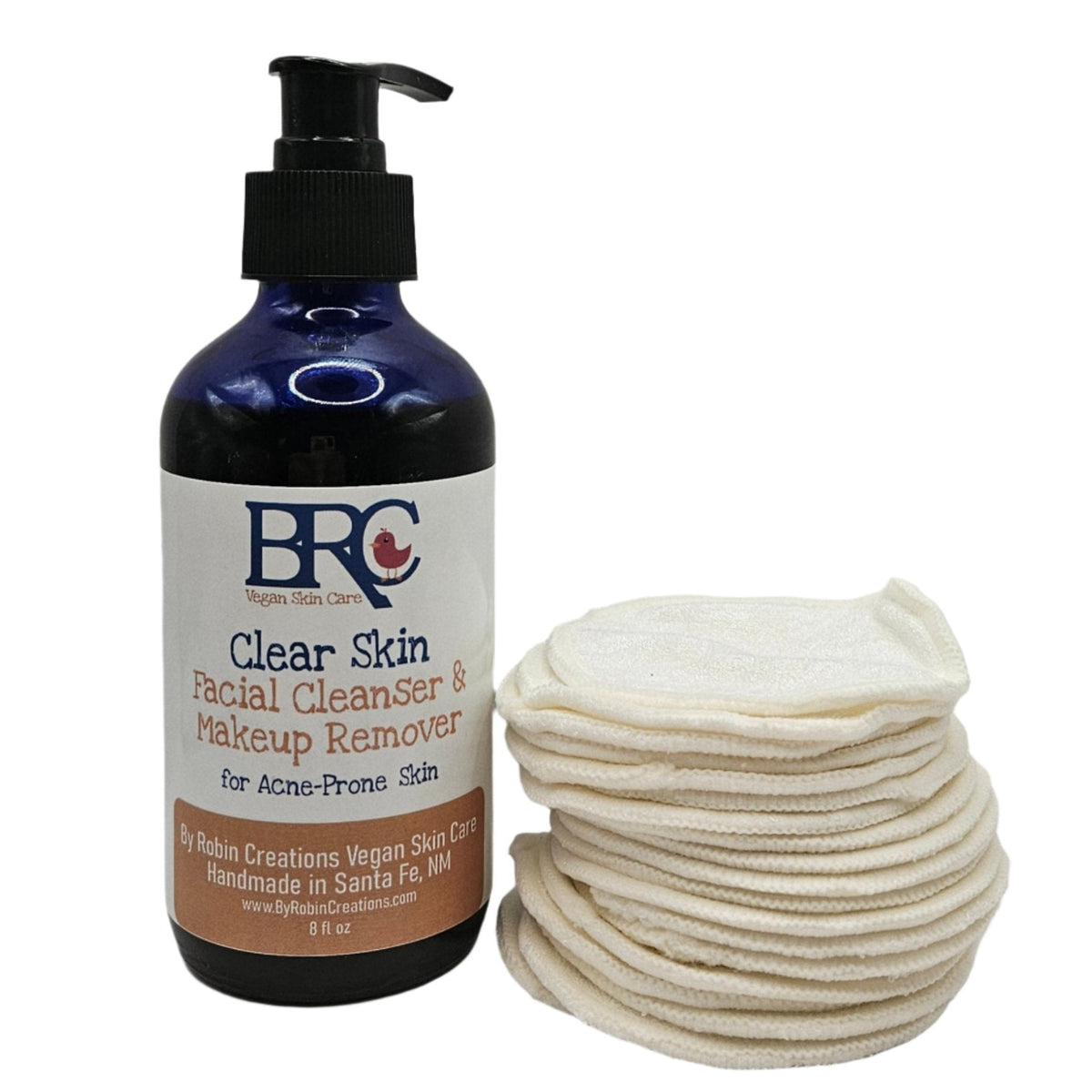 Clear Skin Facial Cleanser & Makeup Remover Pads for Acne-Prone Skin