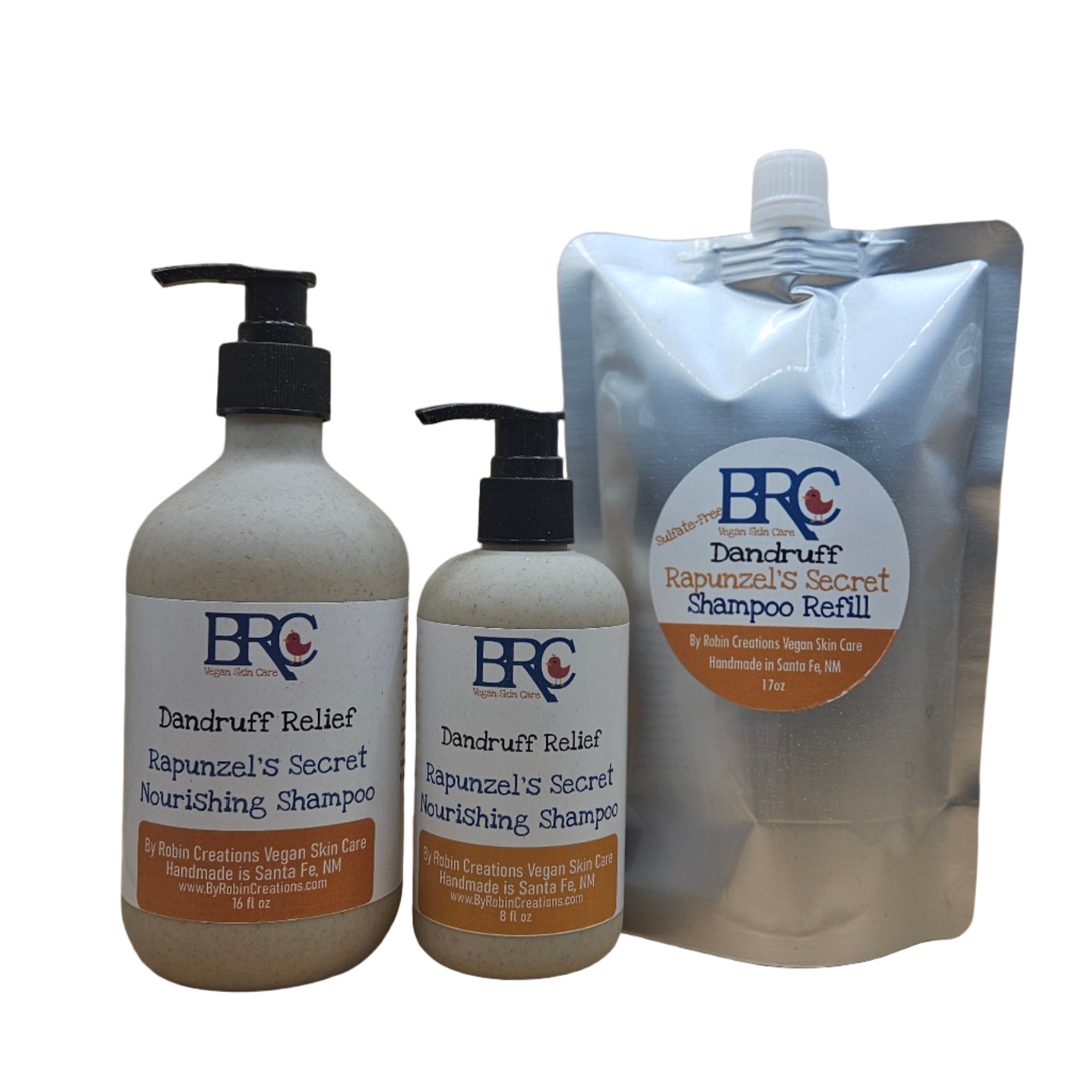 Liquid Dandruff Relief Shampoo - Now in Biodegradable Pump Bottles!