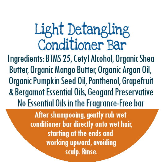 Light Detangling Natural Hair Conditioner Bar