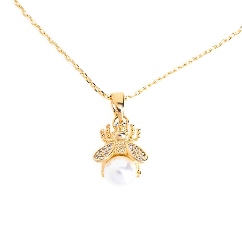 Queen Bee Pearl Necklace