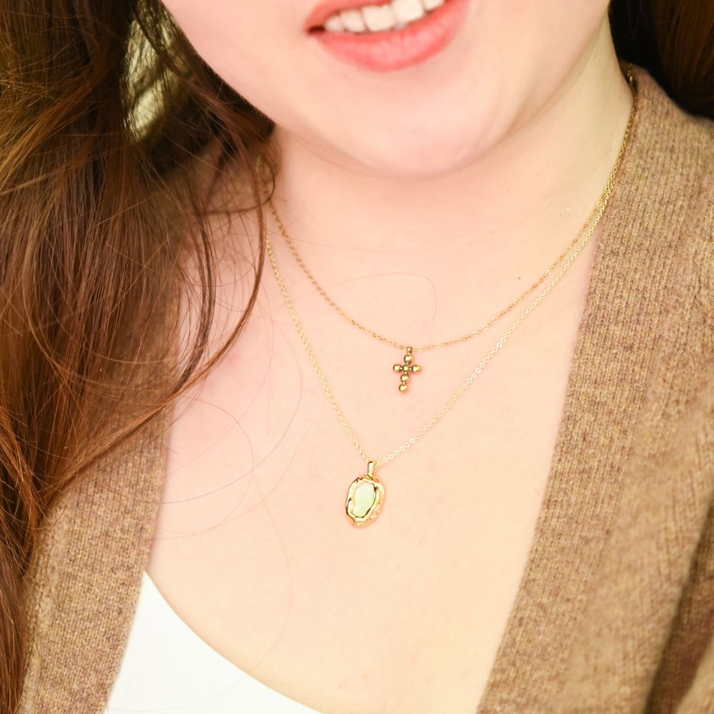 Perfect Harmony Gold Cross Necklace