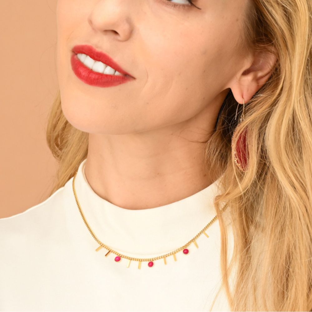 Helio Necklace in Scarlet