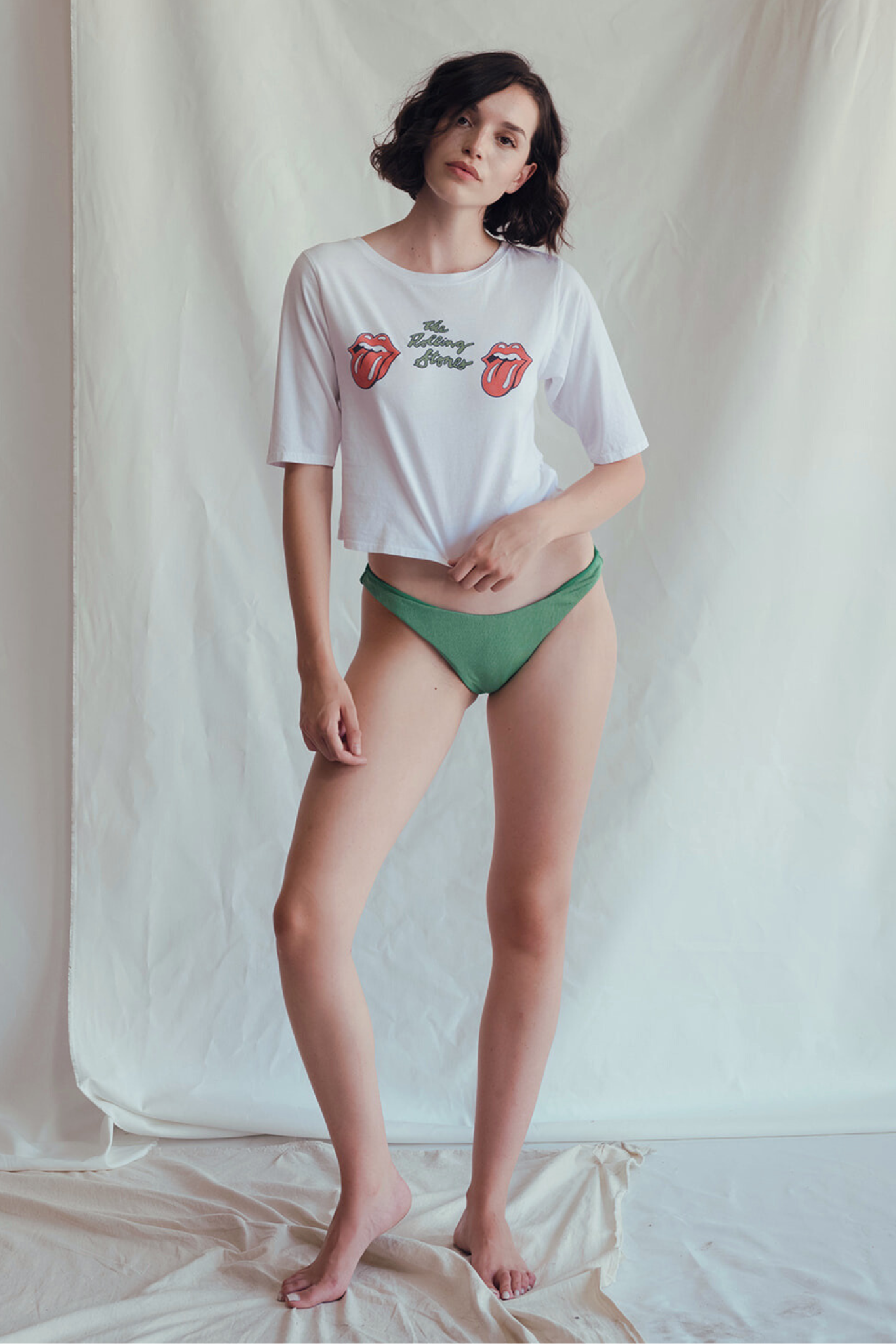 Rolling Stones Start Me Up Crop Tee