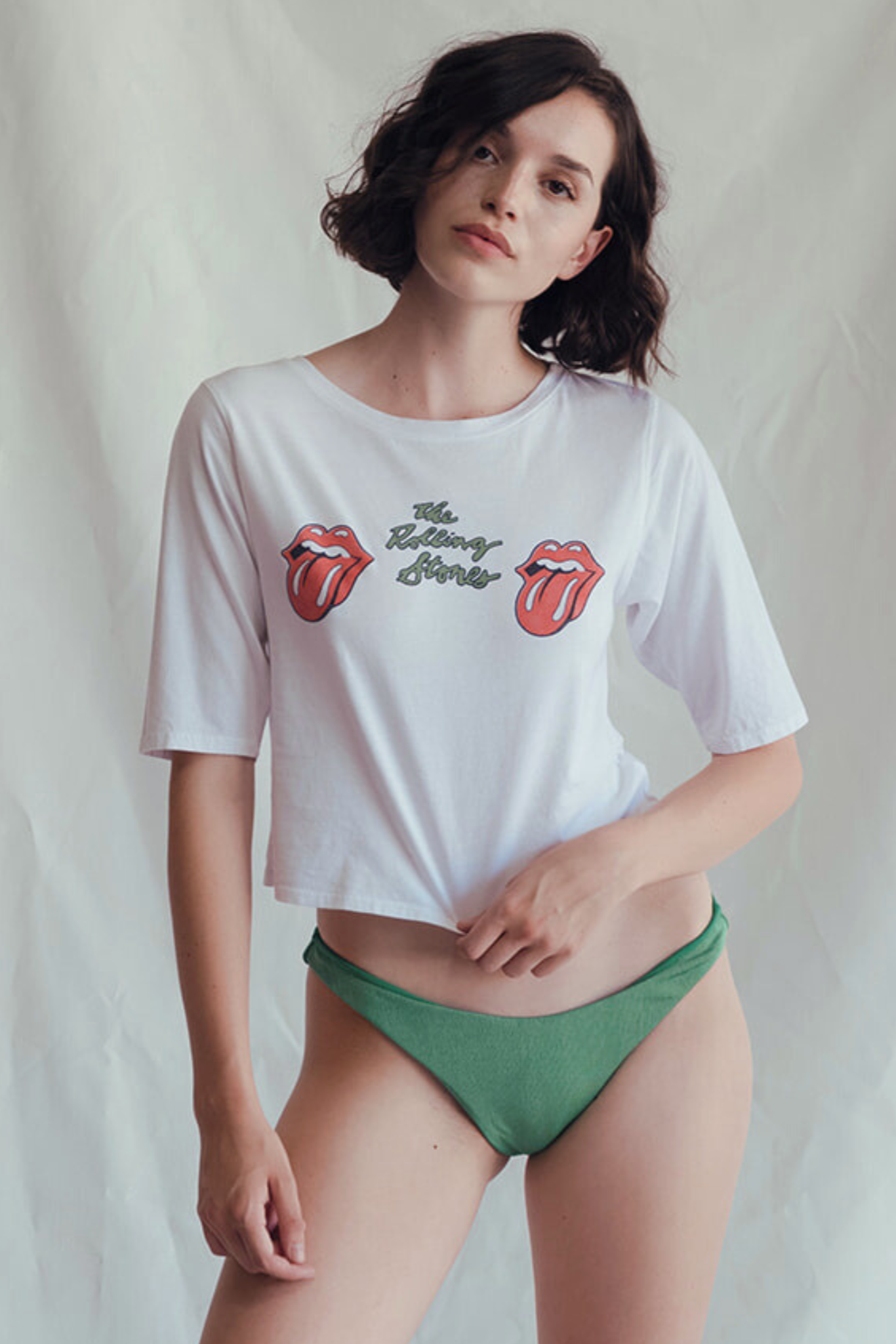 Rolling Stones Start Me Up Crop Tee