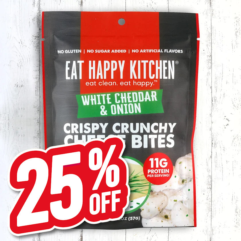 3-pack or 12-pack White Cheddar & Onion Crispy Cheese Bites (2oz)