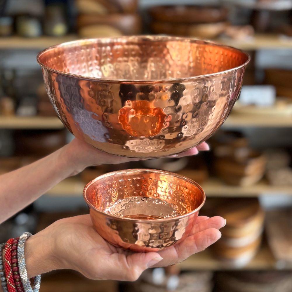 Hammered Copper Bowls