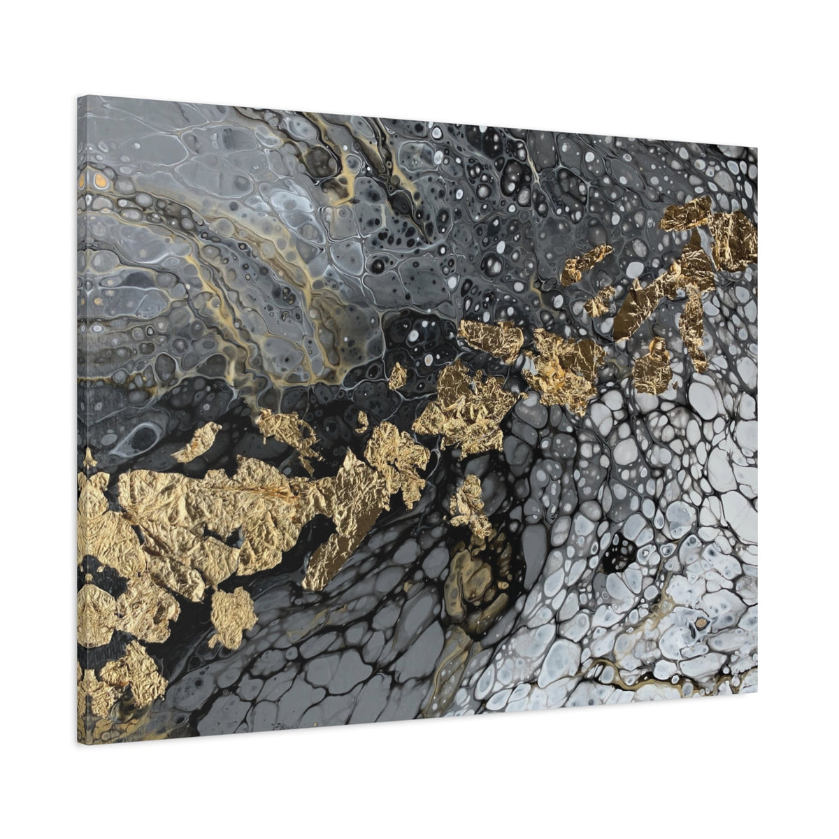 Bespattered Facade You're Golden Stretched Matte Canvas Art Prints | Multiple Sizes