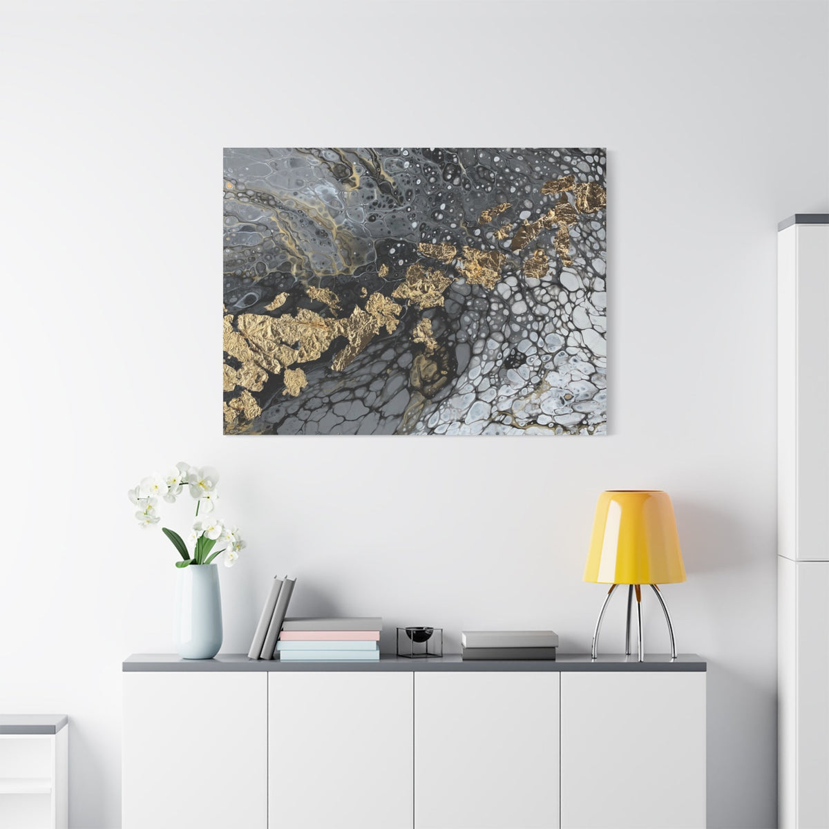 Bespattered Facade You're Golden Stretched Matte Canvas Art Prints | Multiple Sizes